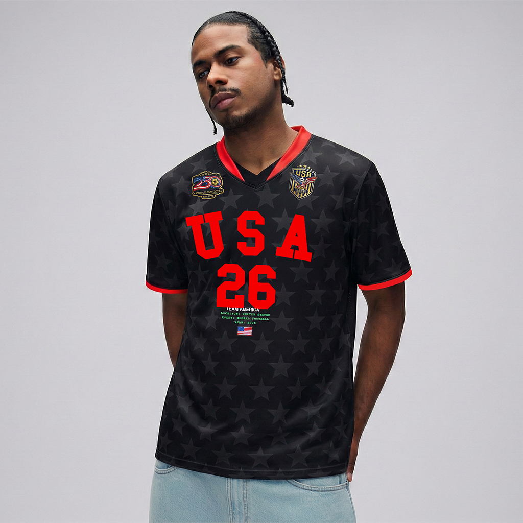 2026 World Cup Black Stars Soccer Jersey - White