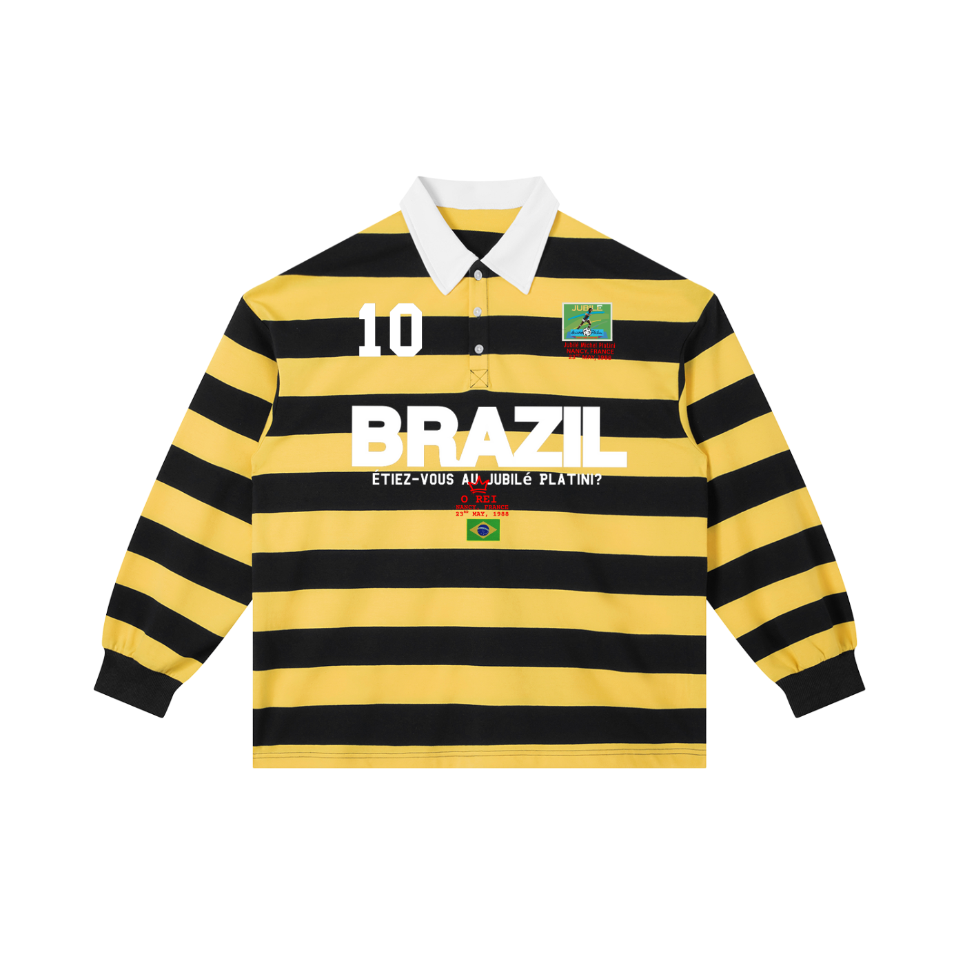 Pele 'No Drug' 1988 Brazil Rugby Polo