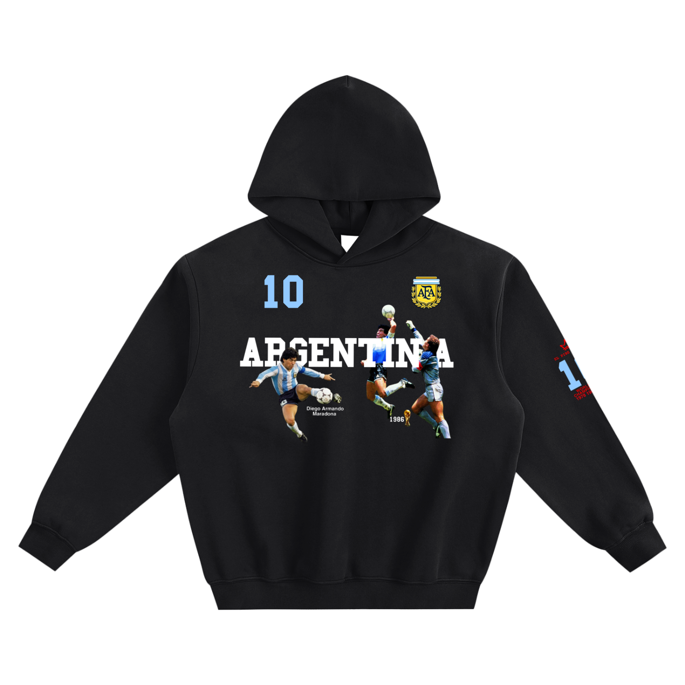 Maradona 1986 World Cup ' Hand of God' Hoodie