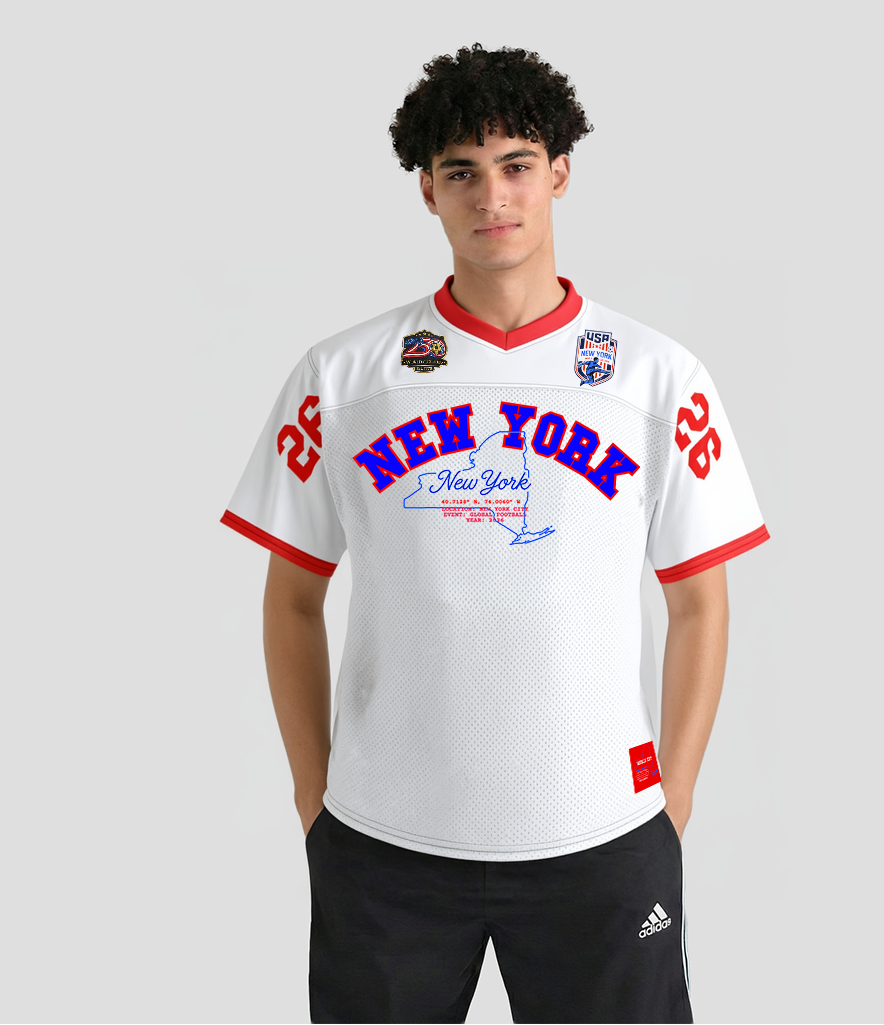 New York 'Home Game' World Cup 2026 Football Jersey - White
