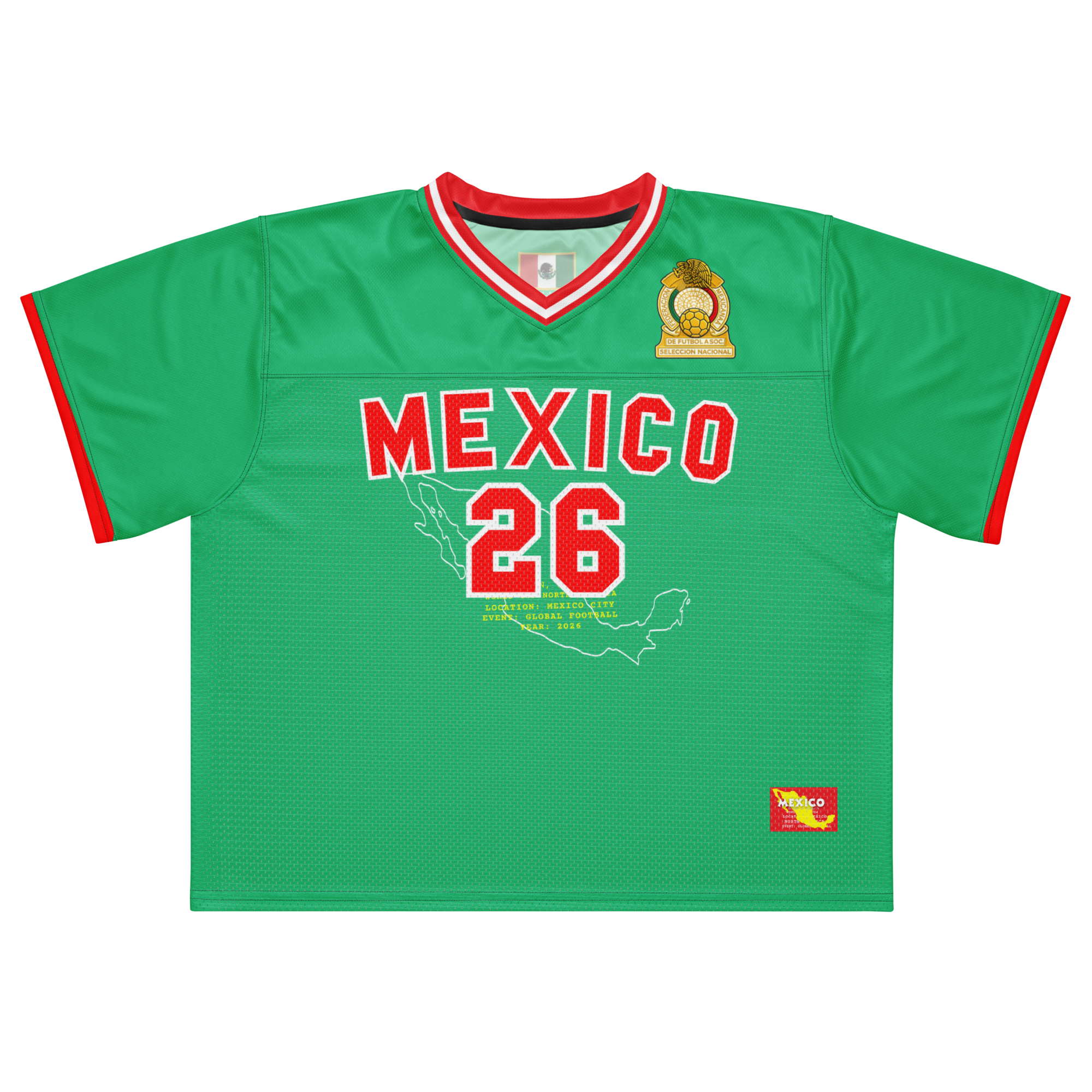 Mexico 2026 World Cup American Football Jersey - White