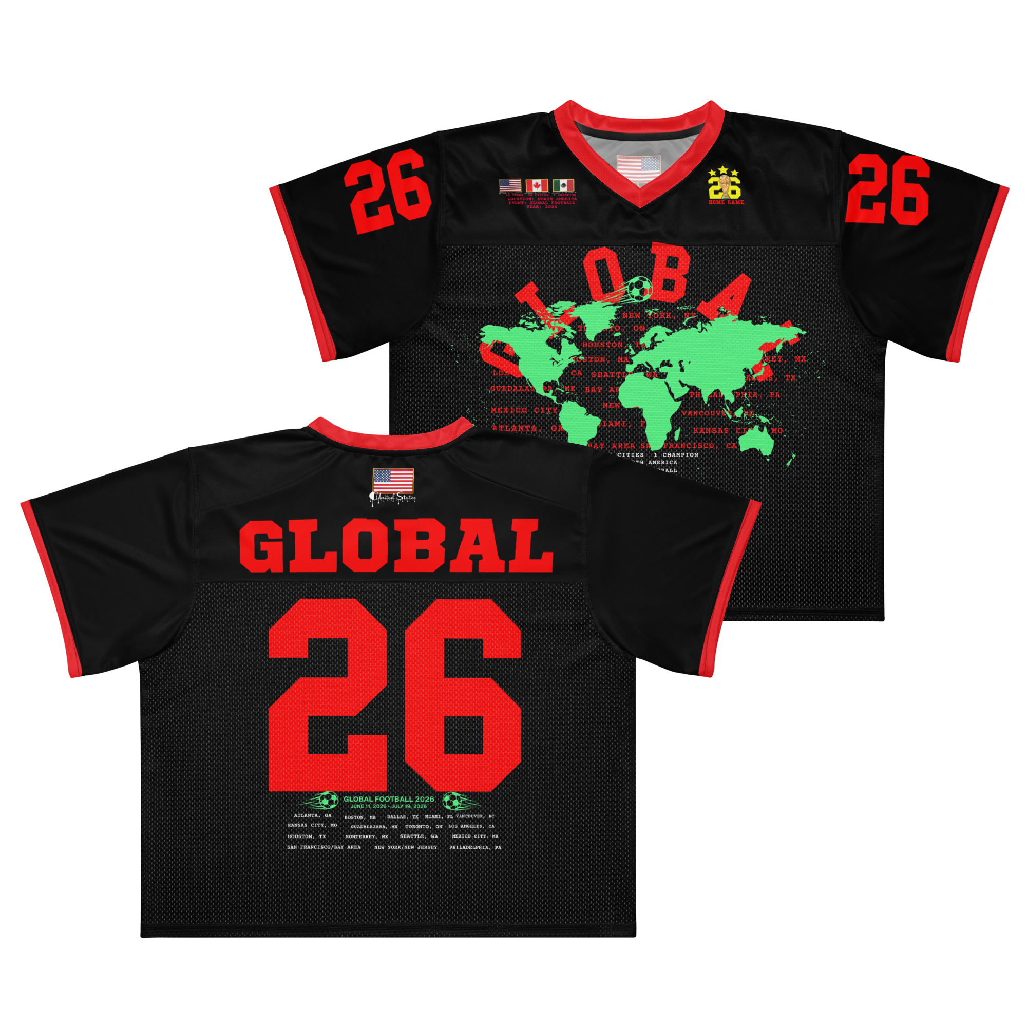 2026 USA GLOBAL Football Jersey
