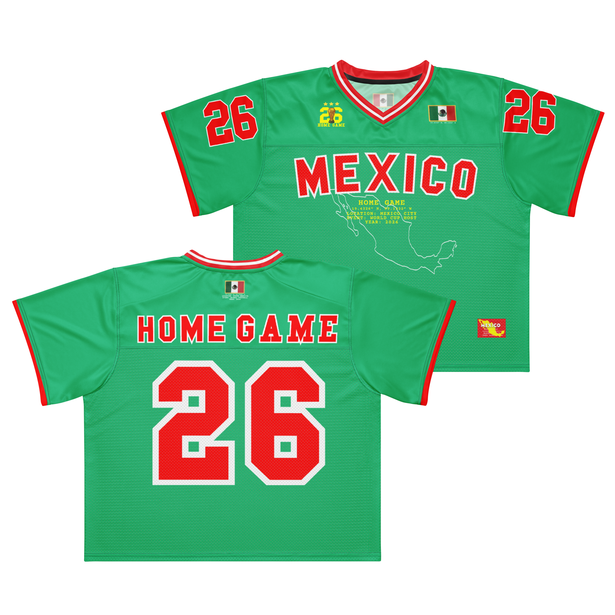 Mexico 2026 American Football Jersey