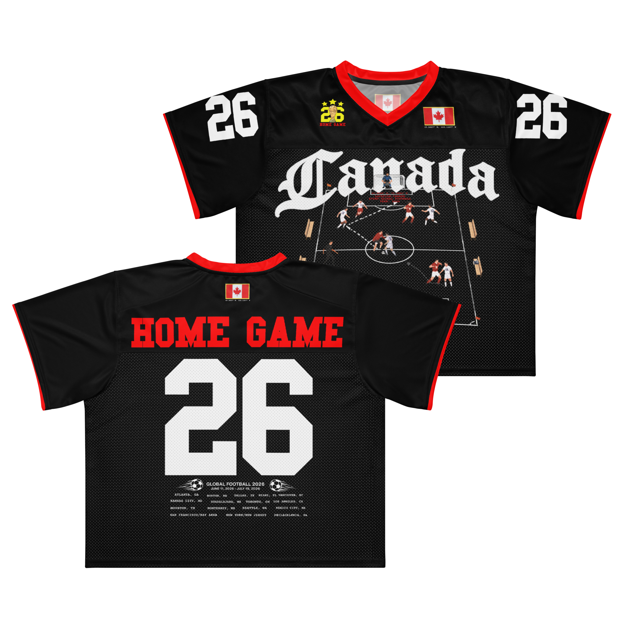 Canada Play Maker American Football Jersey