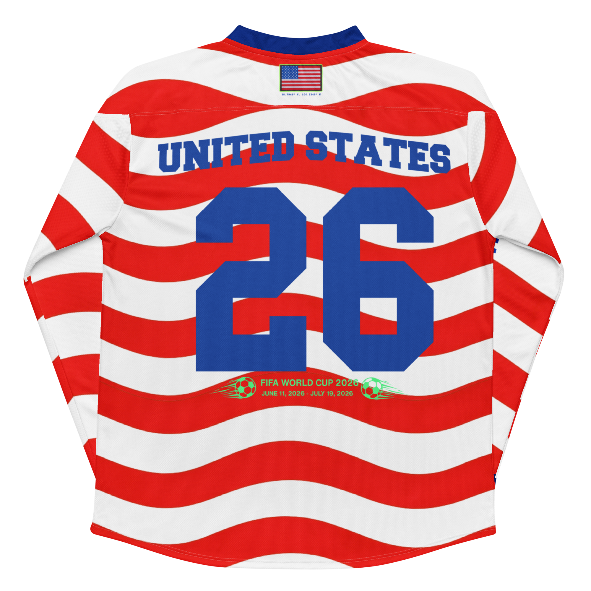 2026 World Cup Stripe Long Sleeve Soccer Jersey