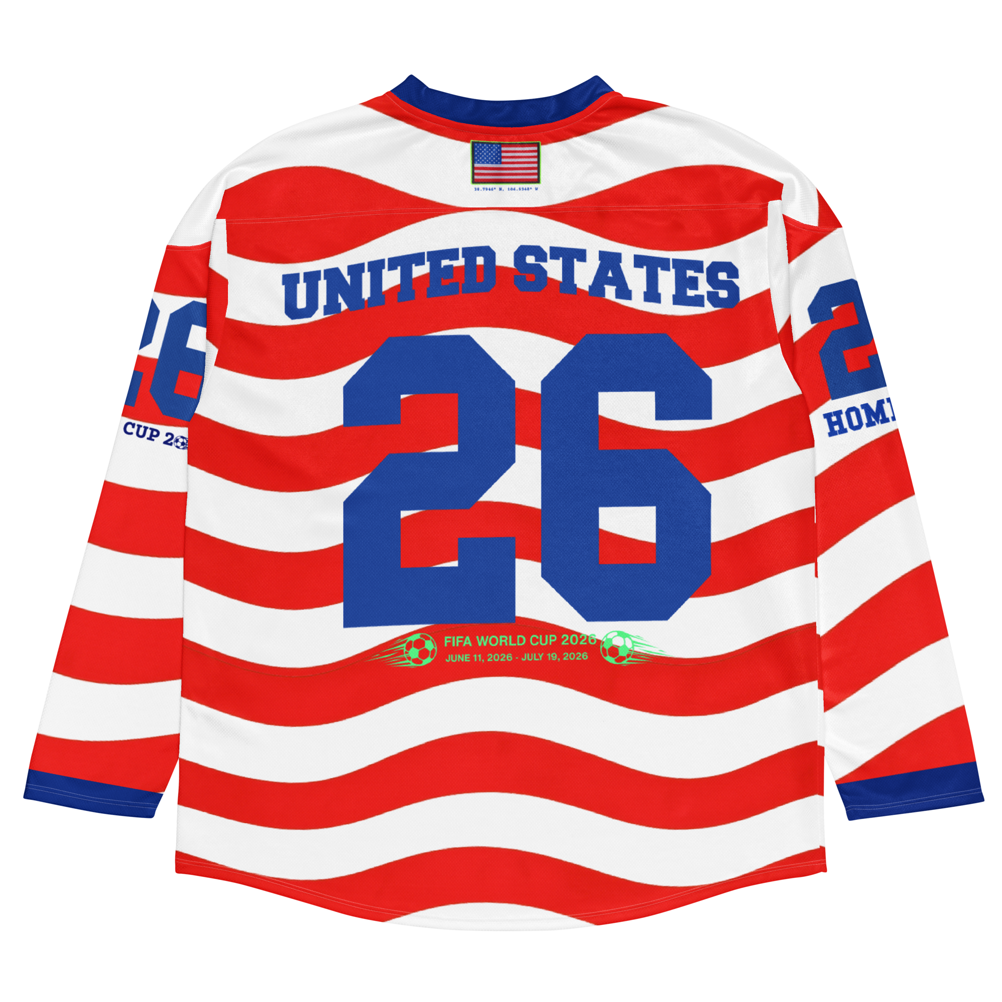 2026 World Cup Stripe Long Sleeve Soccer Jersey