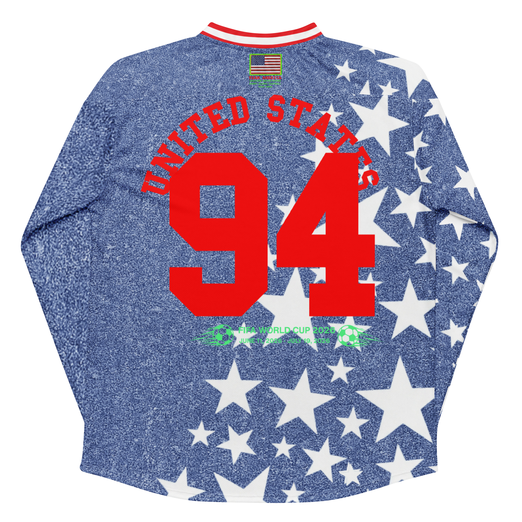 1994 'Denim Stars' USA World Cup Long Sleeve Jersey