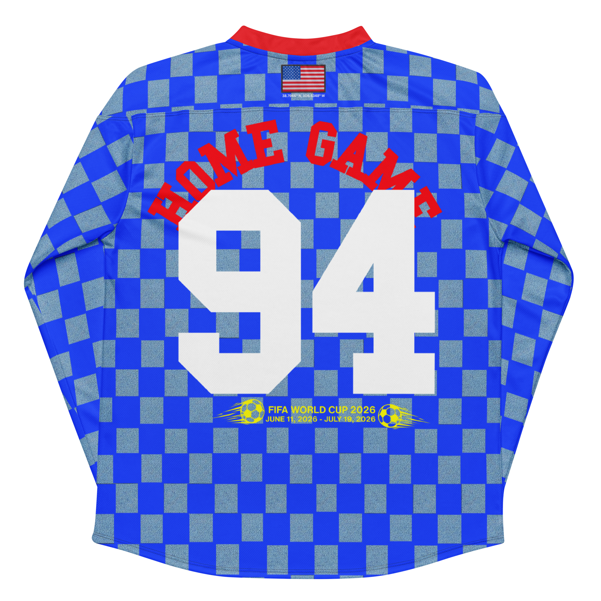 USA 94 World Cup Inspired Retro Long Sleeve Jersey