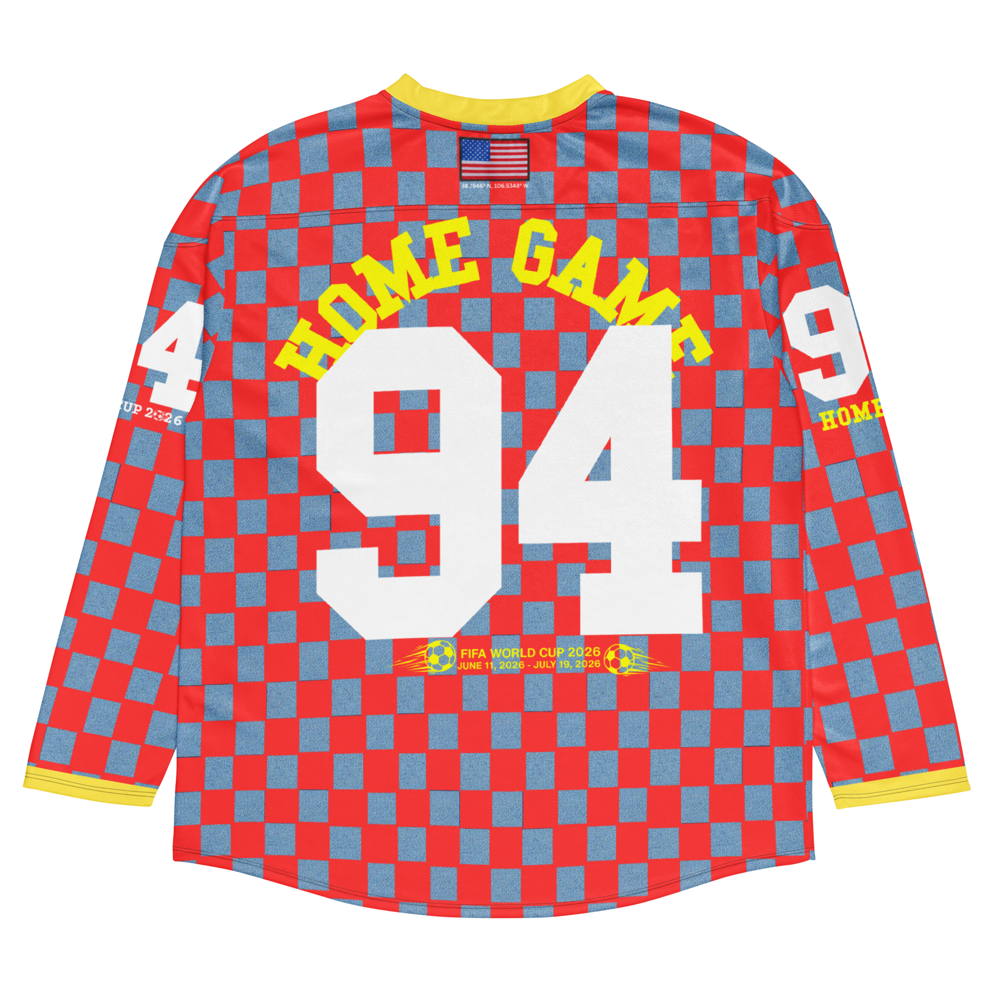 USA 94 World Cup Inspired Retro Long Sleeve Jersey