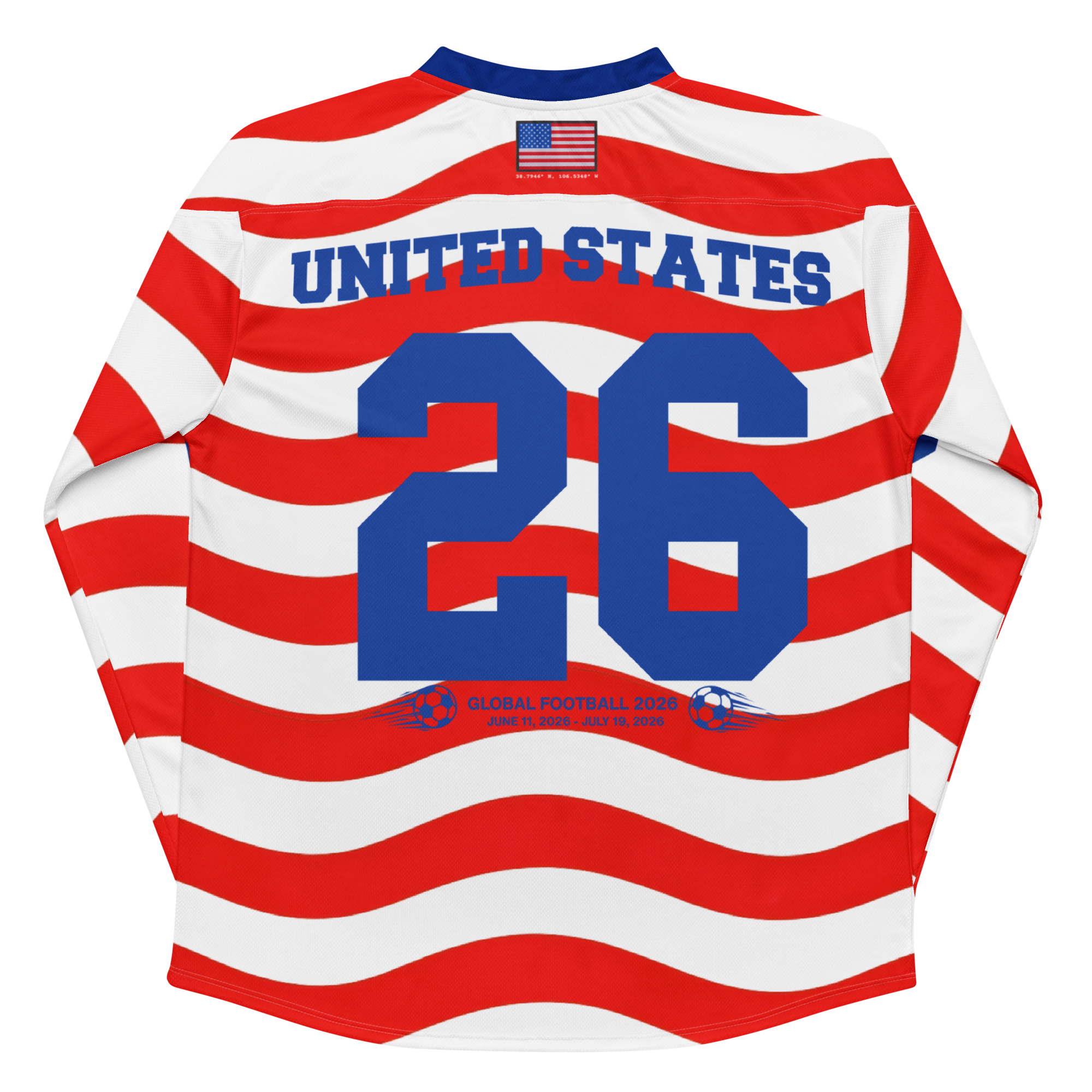 2026 USA Stripe Long Sleeve Soccer Jersey