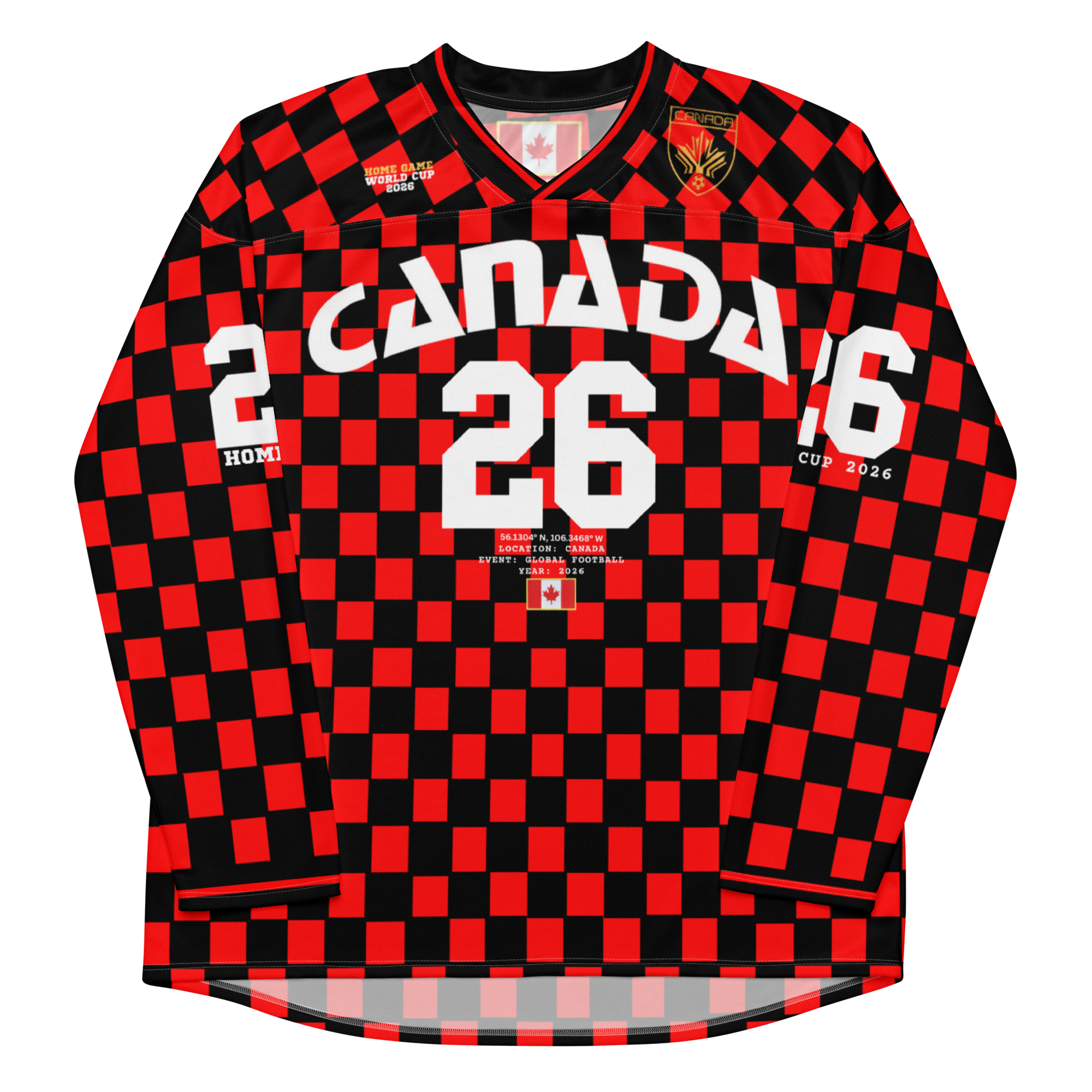 Canada 2026 World Cup Long Sleeve Jersey - White