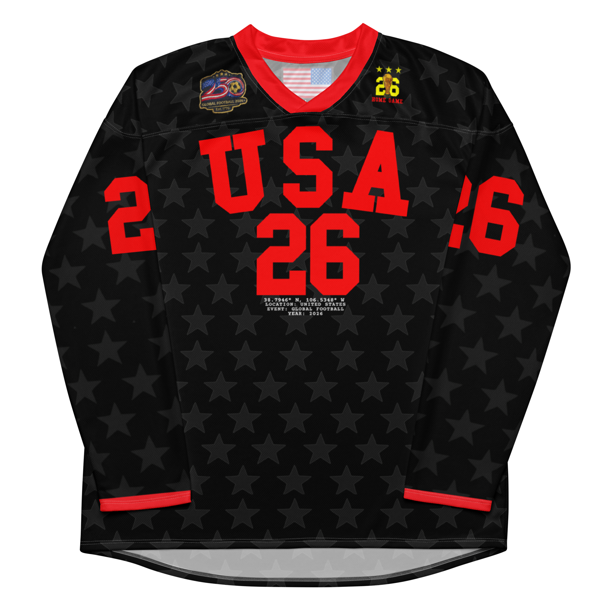 2026 USA 'Black Stars' Home Long Sleeve Jersey