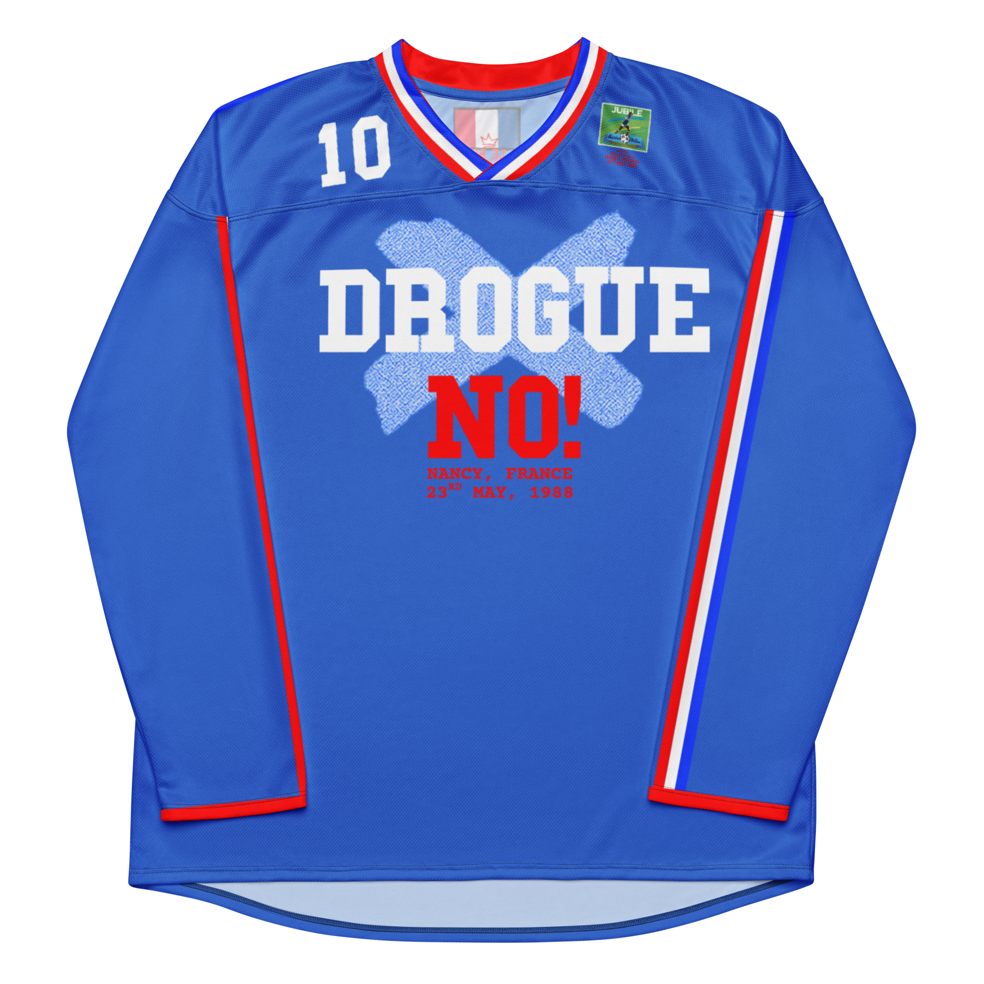 No Drug 1988 France Long Sleeve Jersey