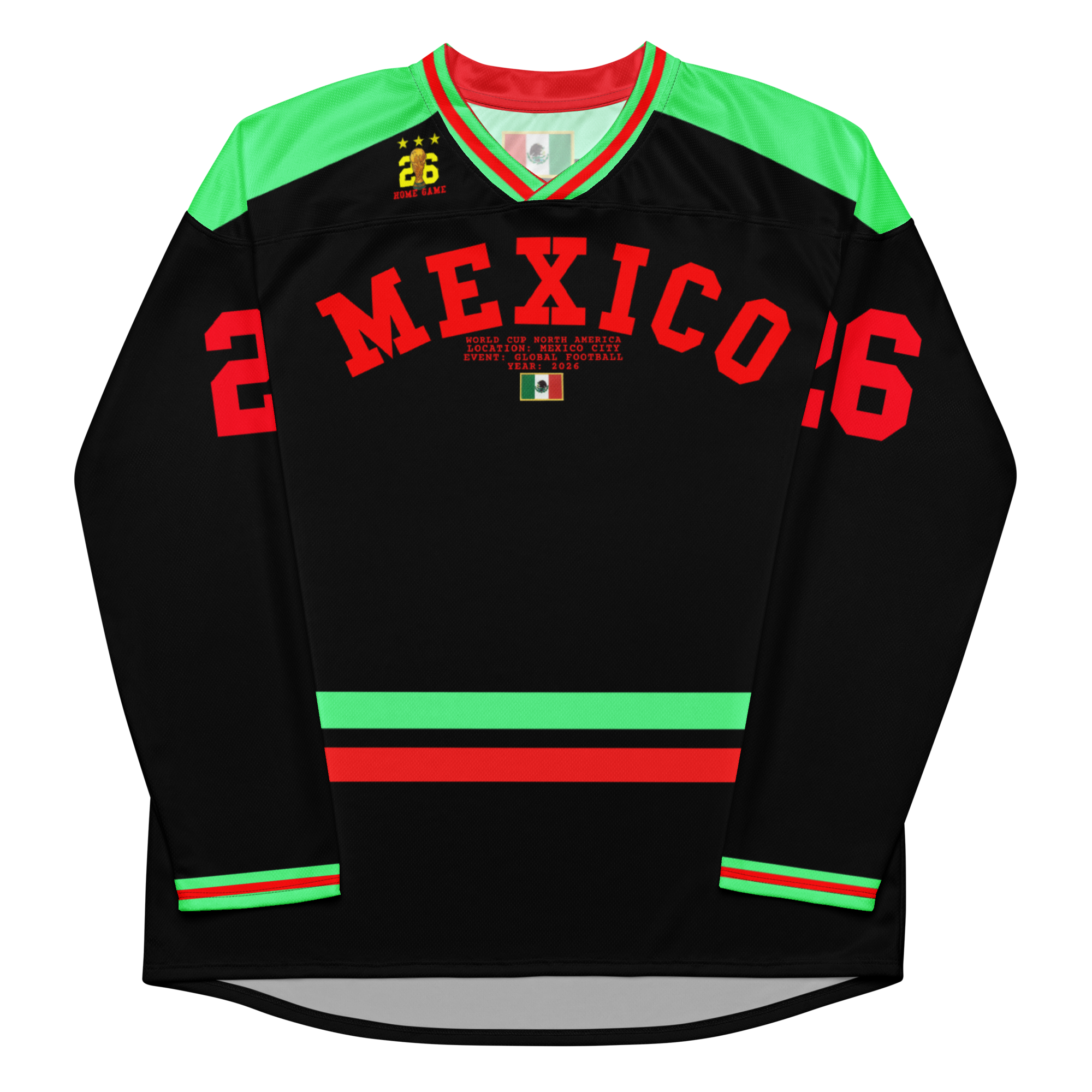 Mexico Olympian Home Game Long Sleeve Jersey
