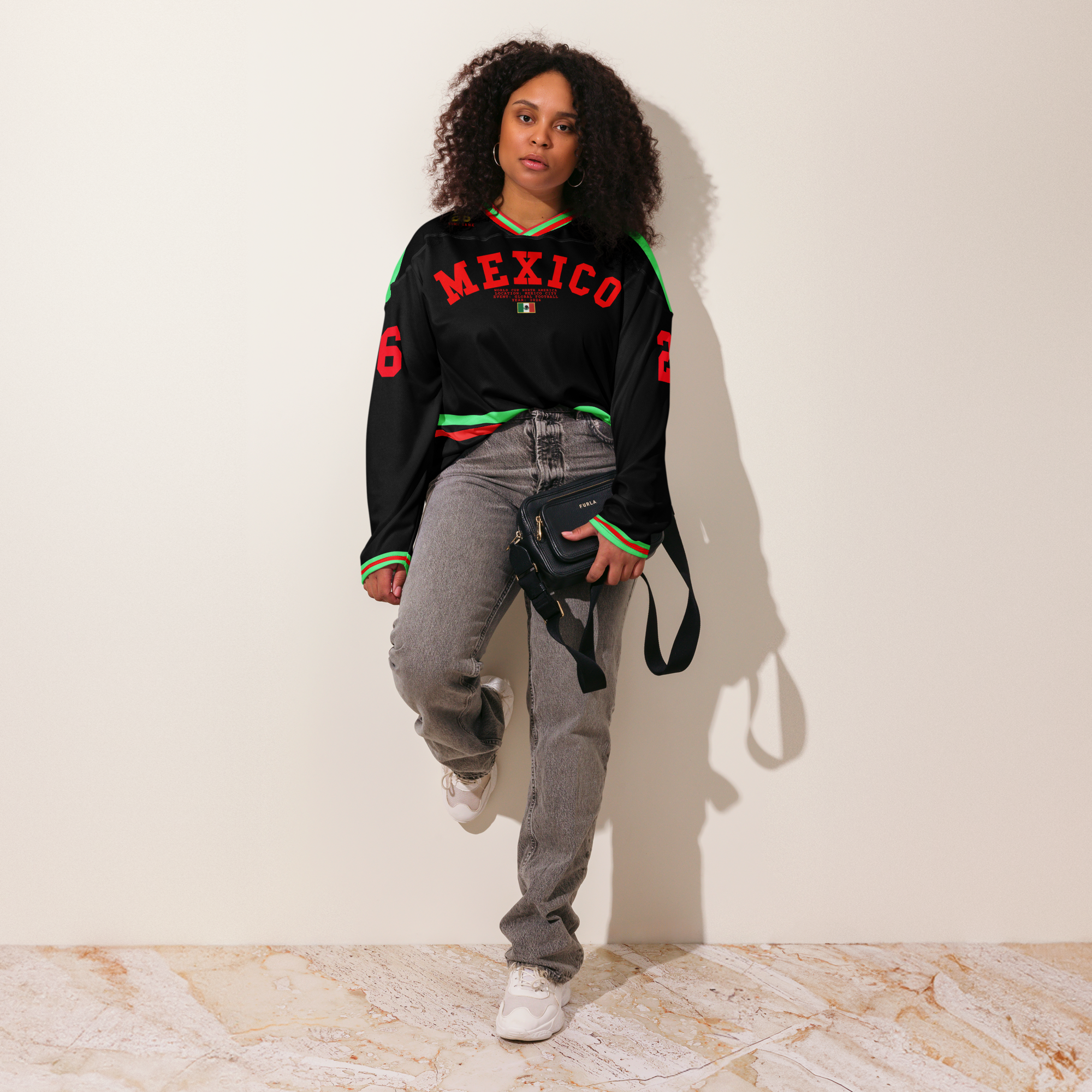 Mexico Olympian Home Game Long Sleeve Jersey