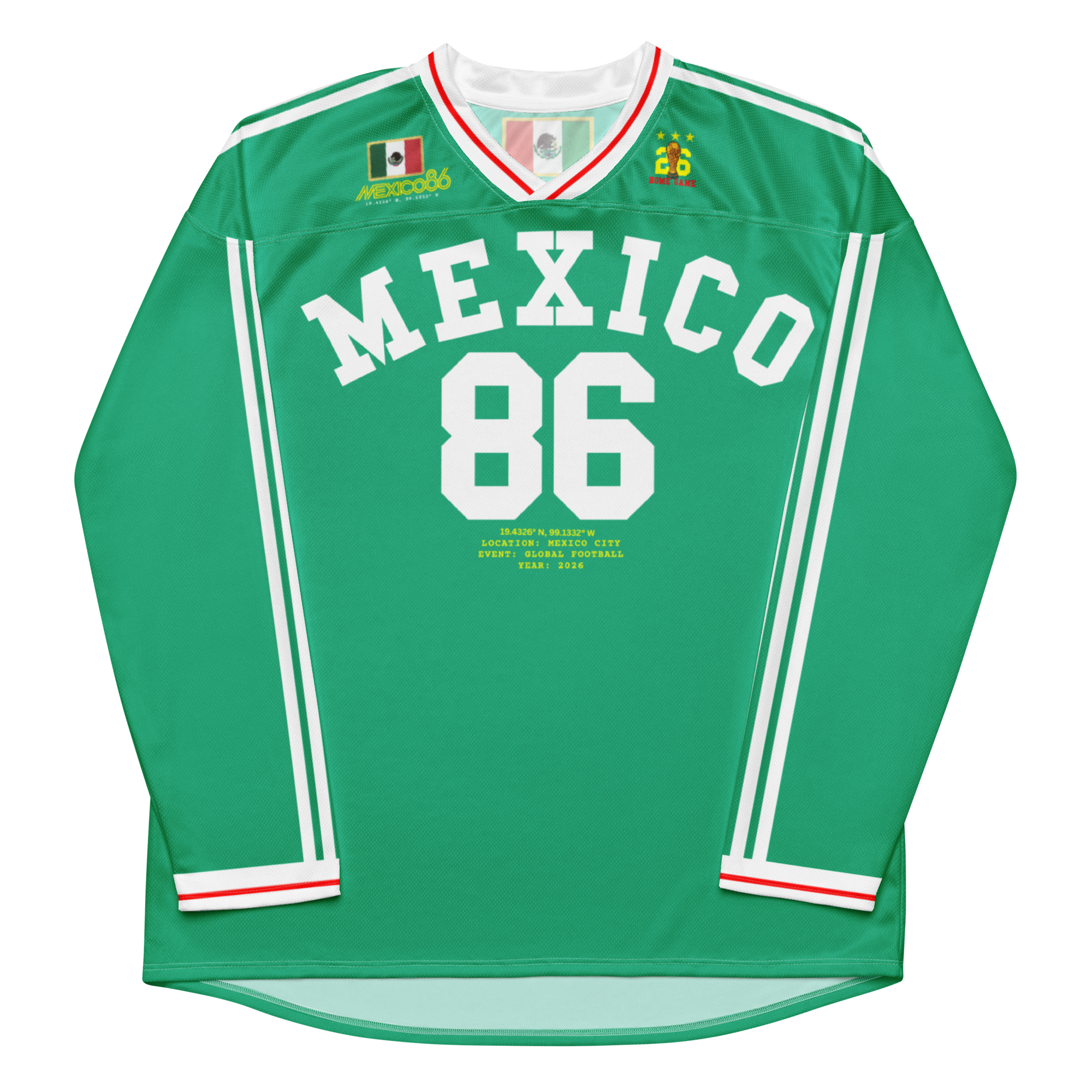 Mexico 1986 Inspired Long Sleeve Jersey