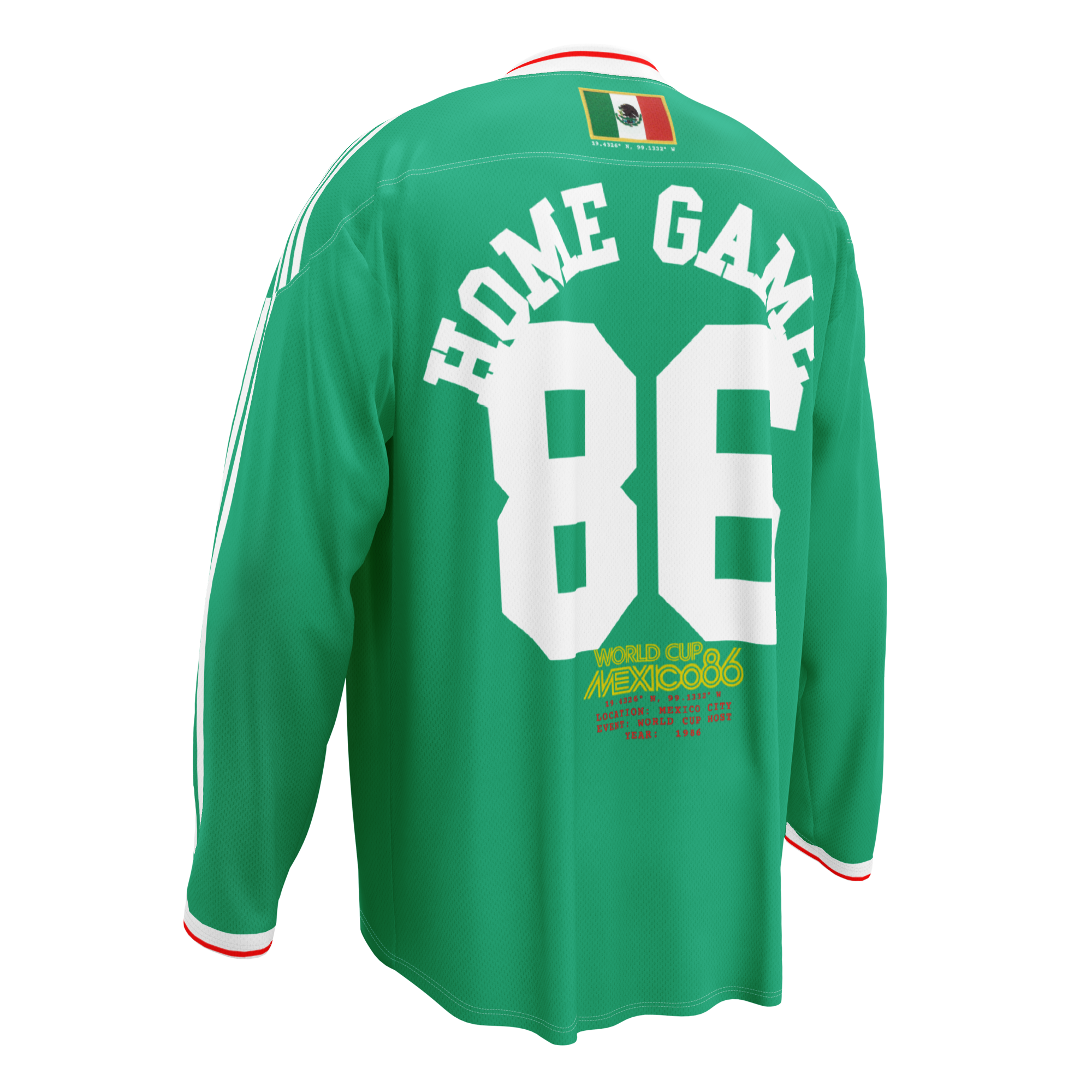 Mexico 1986 World Cup Retro Long Sleeve Jersey