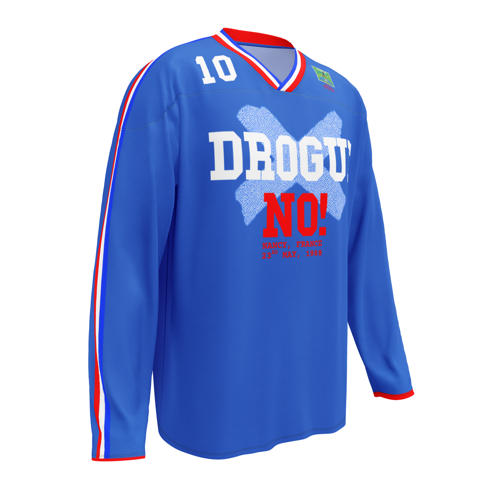 No Drug 1988 France Long Sleeve Jersey
