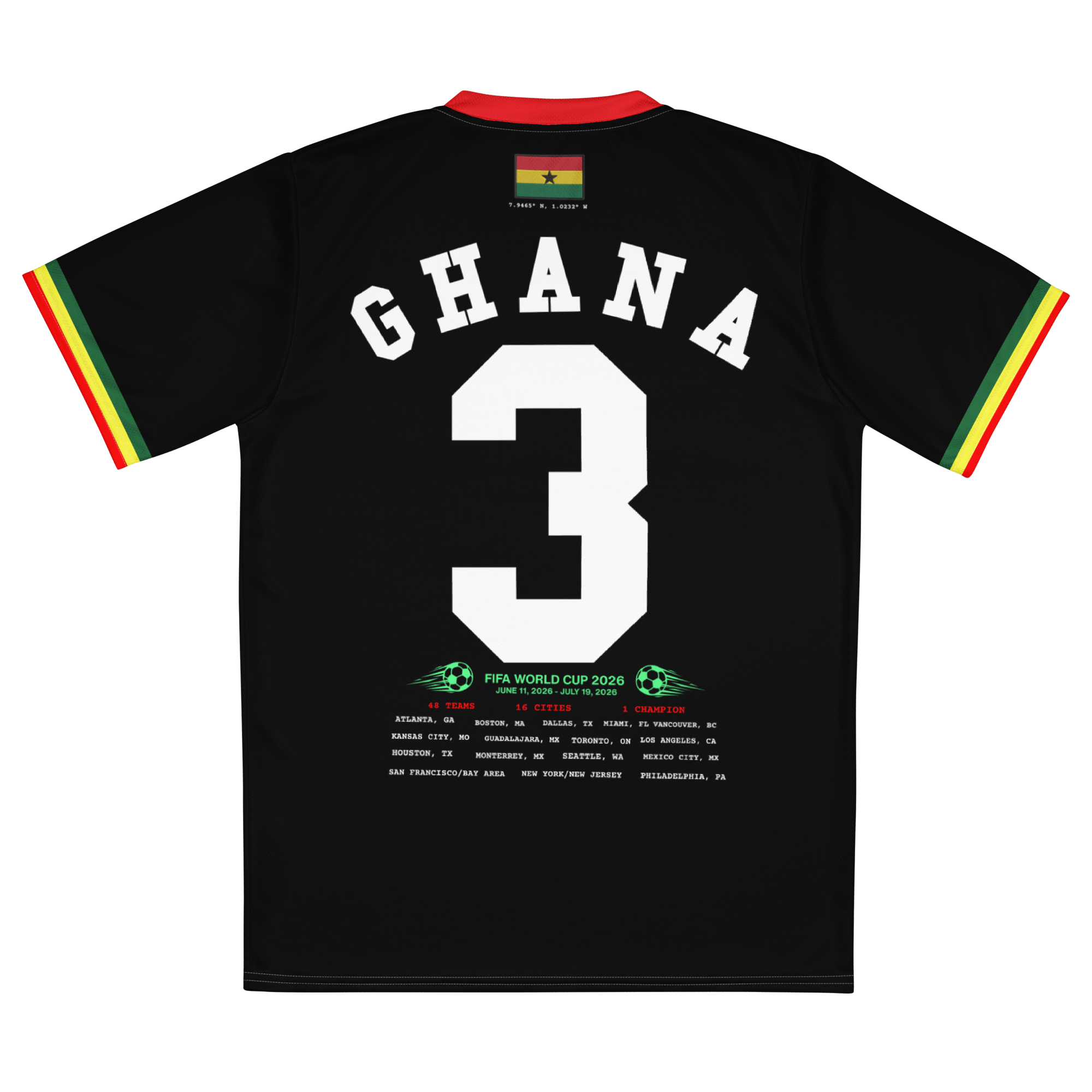 Ghana Retro World Cup Soccer Jersey