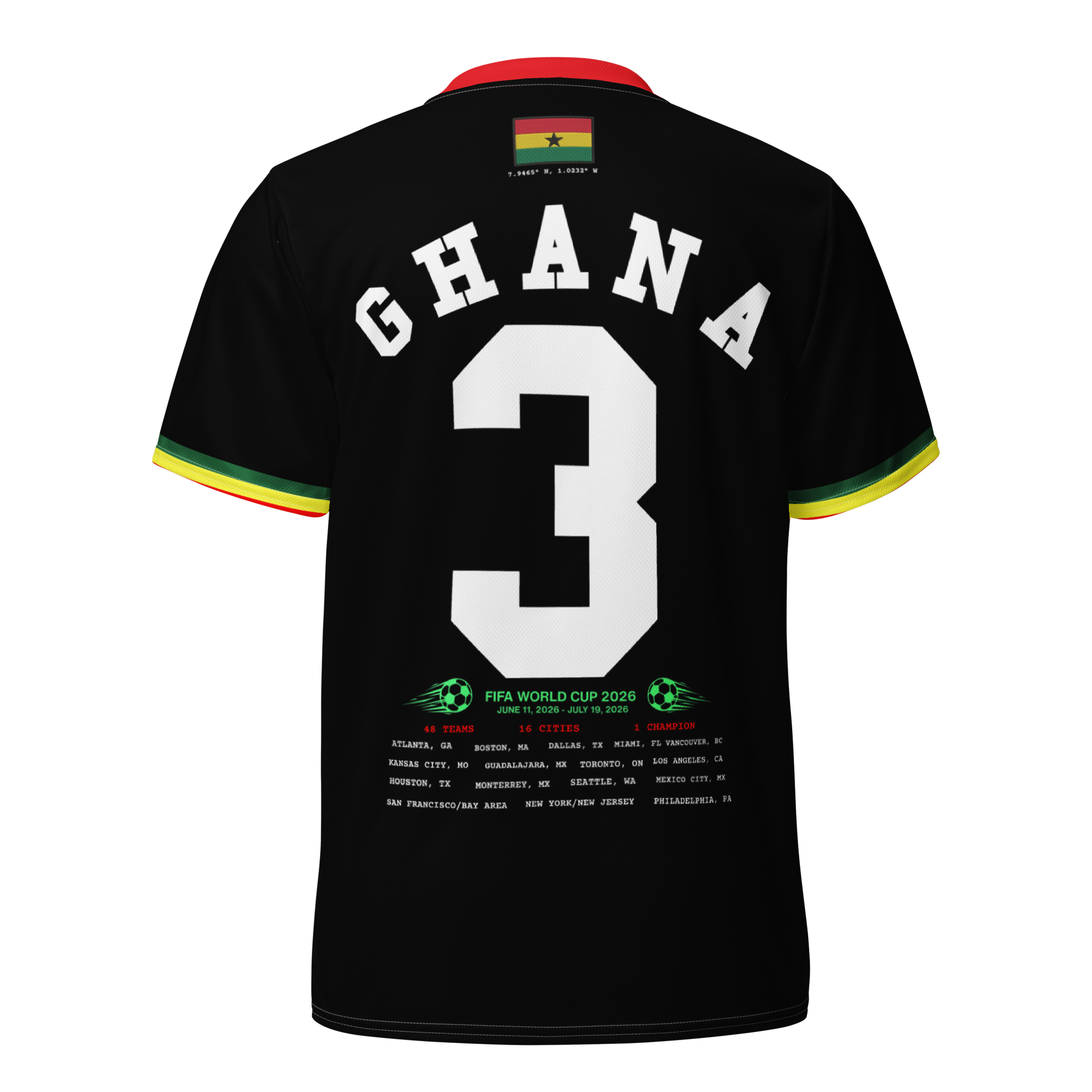 Ghana Retro World Cup Soccer Jersey
