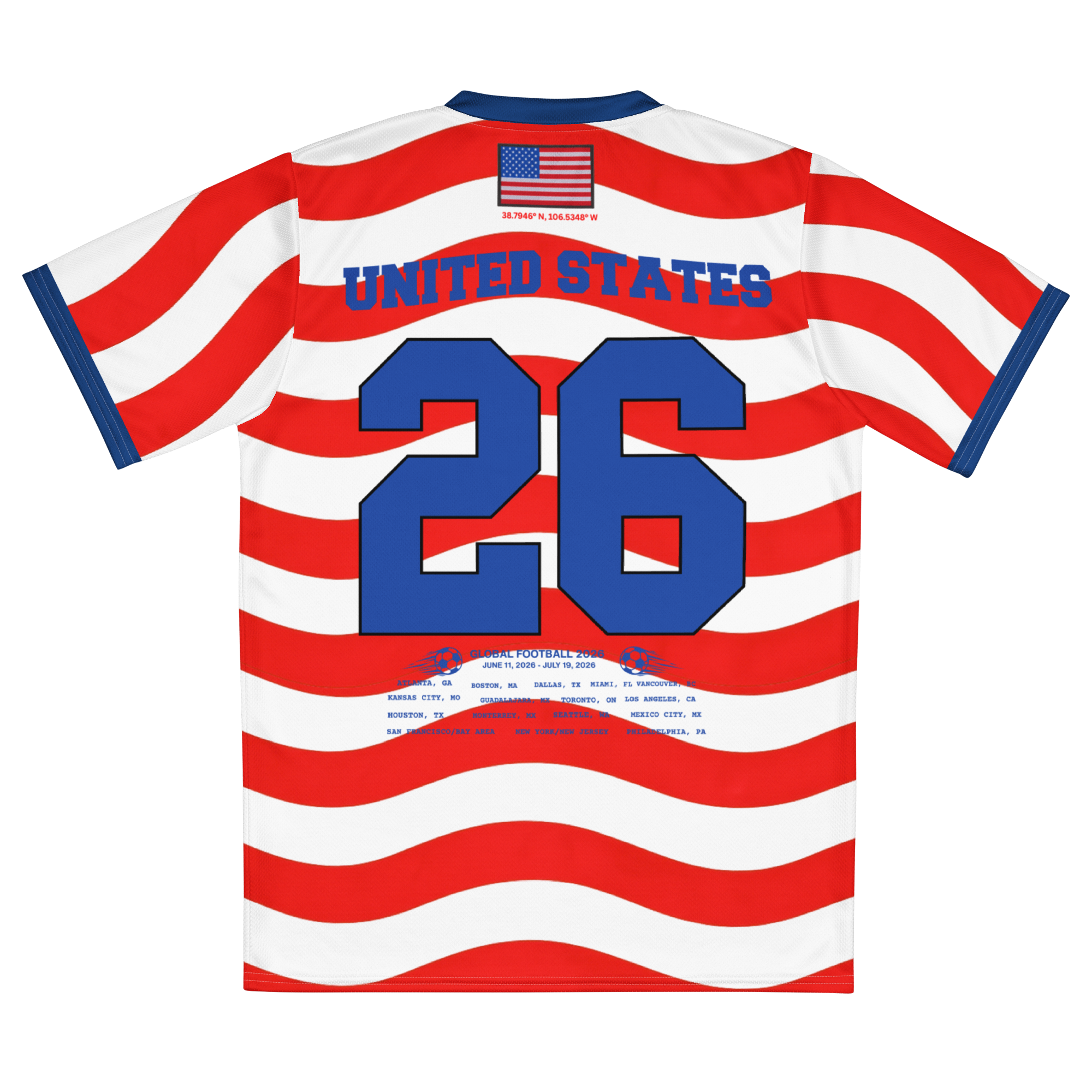 2026 World Cup USA Stripes Soccer Jersey
