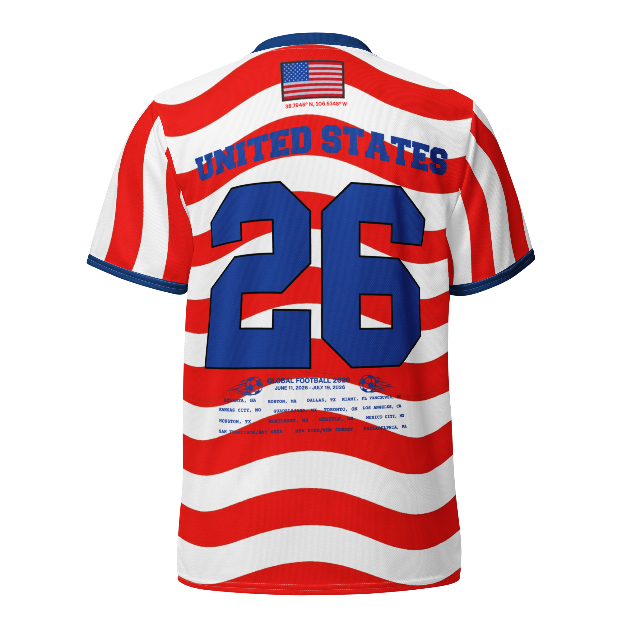 2026 World Cup USA Stripes Soccer Jersey