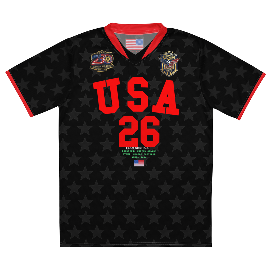 2026 World Cup USA Home Black Soccer Jersey