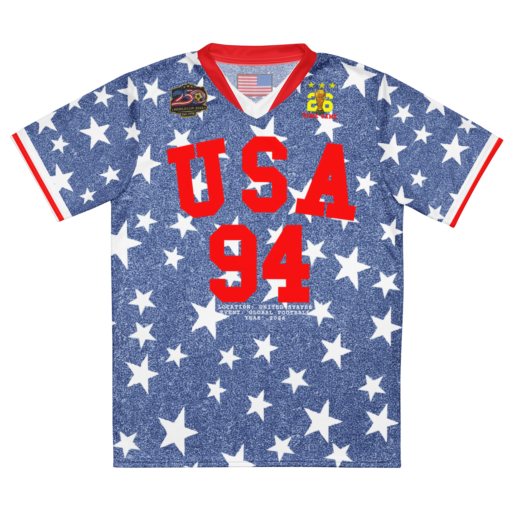 1994 Denim Stars USA Home Soccer Jersey