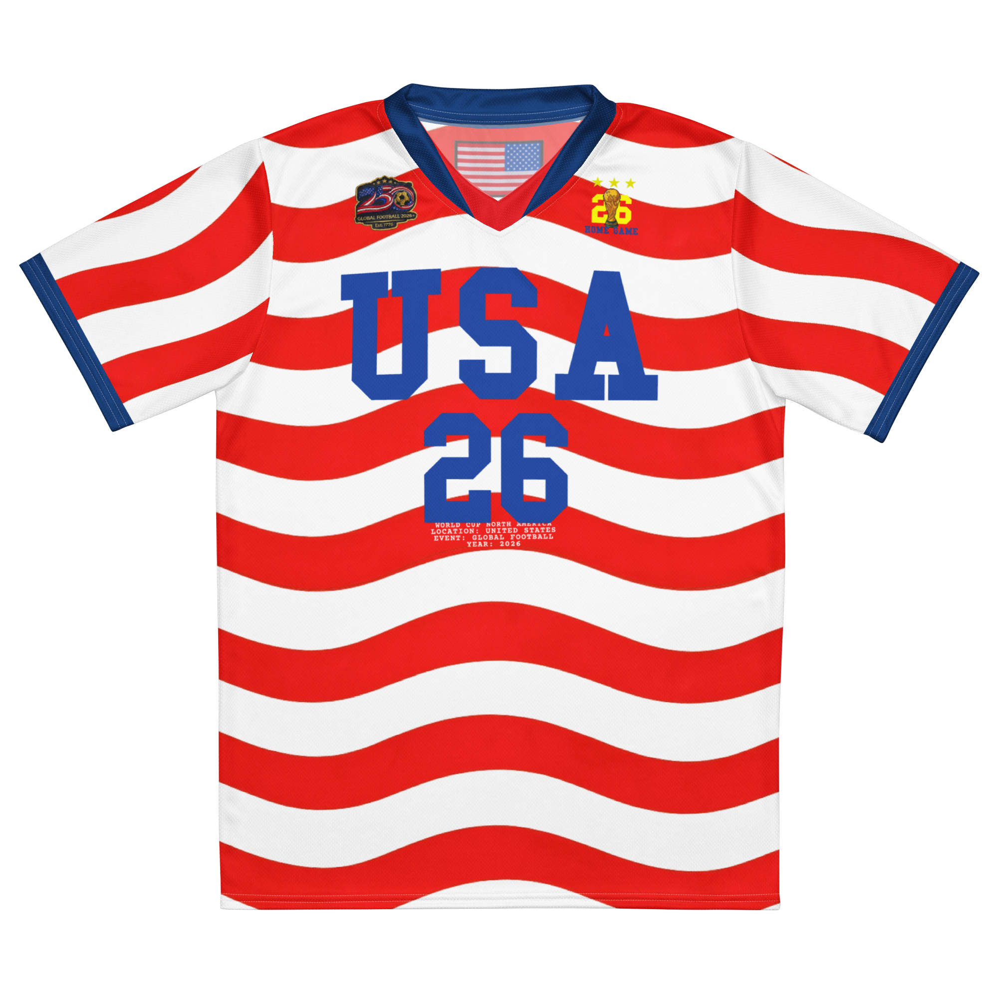 2026 World Cup USA Stripes Soccer Jersey