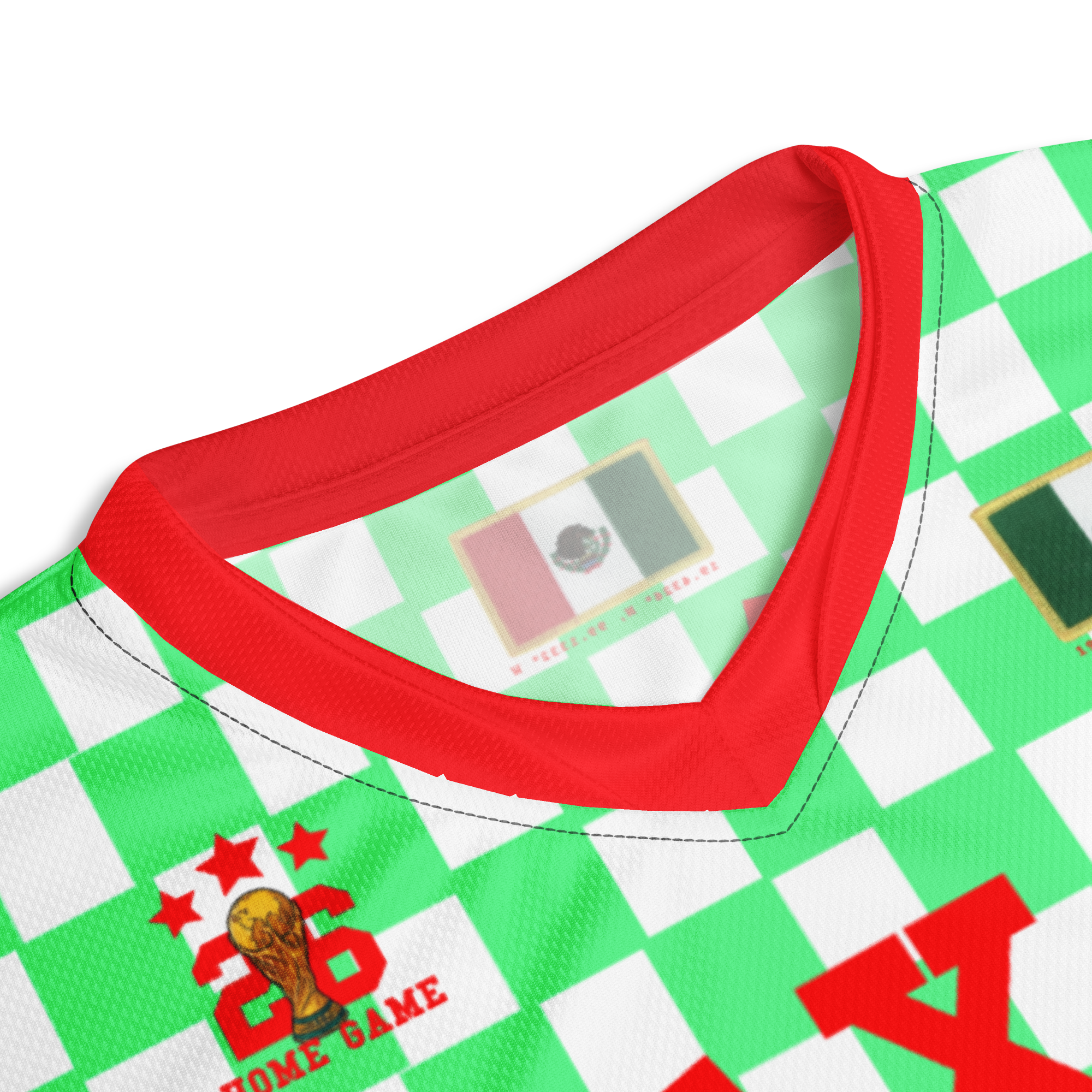 Mexico 1986 Inspired Home Game Soccer Jersey