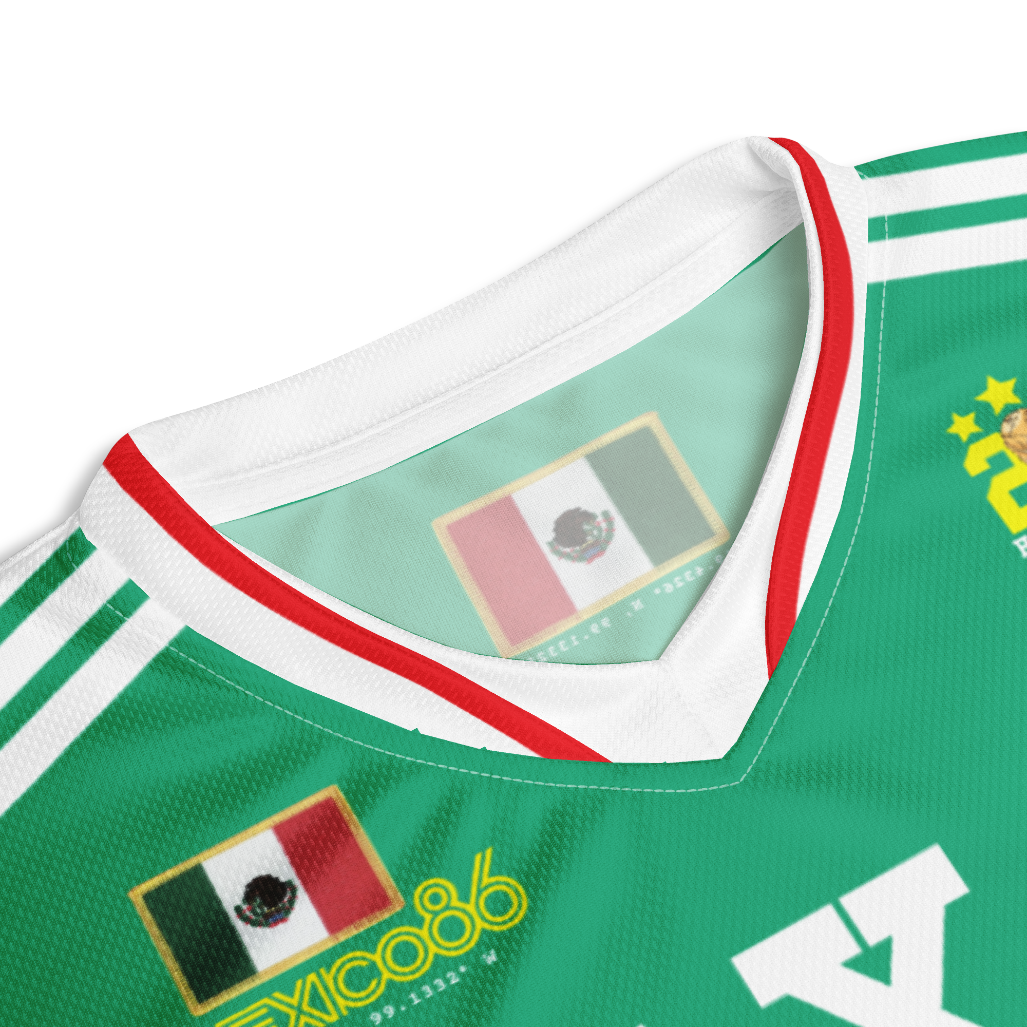 Mexico Vintage 1986 Inspired Soccer Jersey