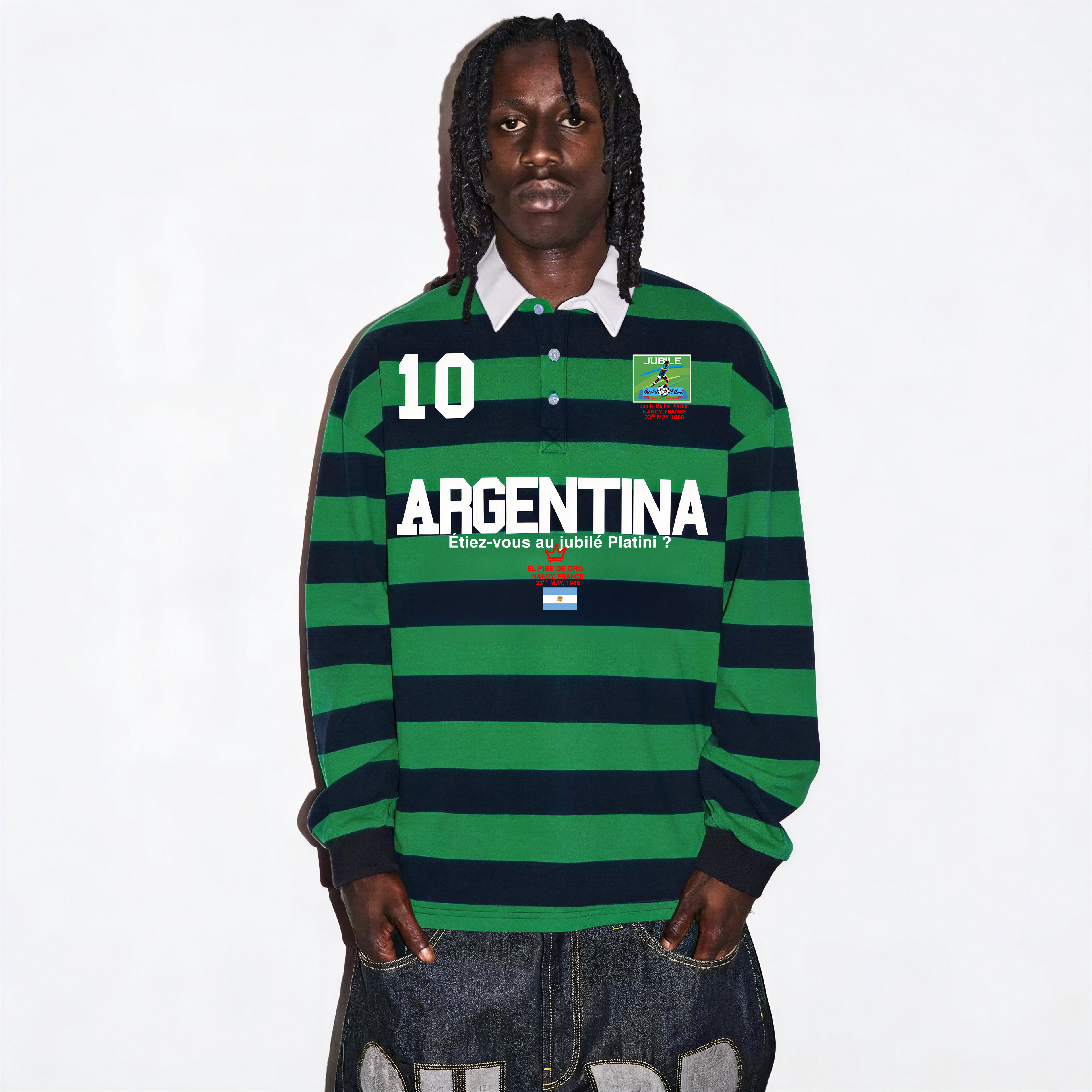 Maradona 'No Drug' Argentina Rugby Polo