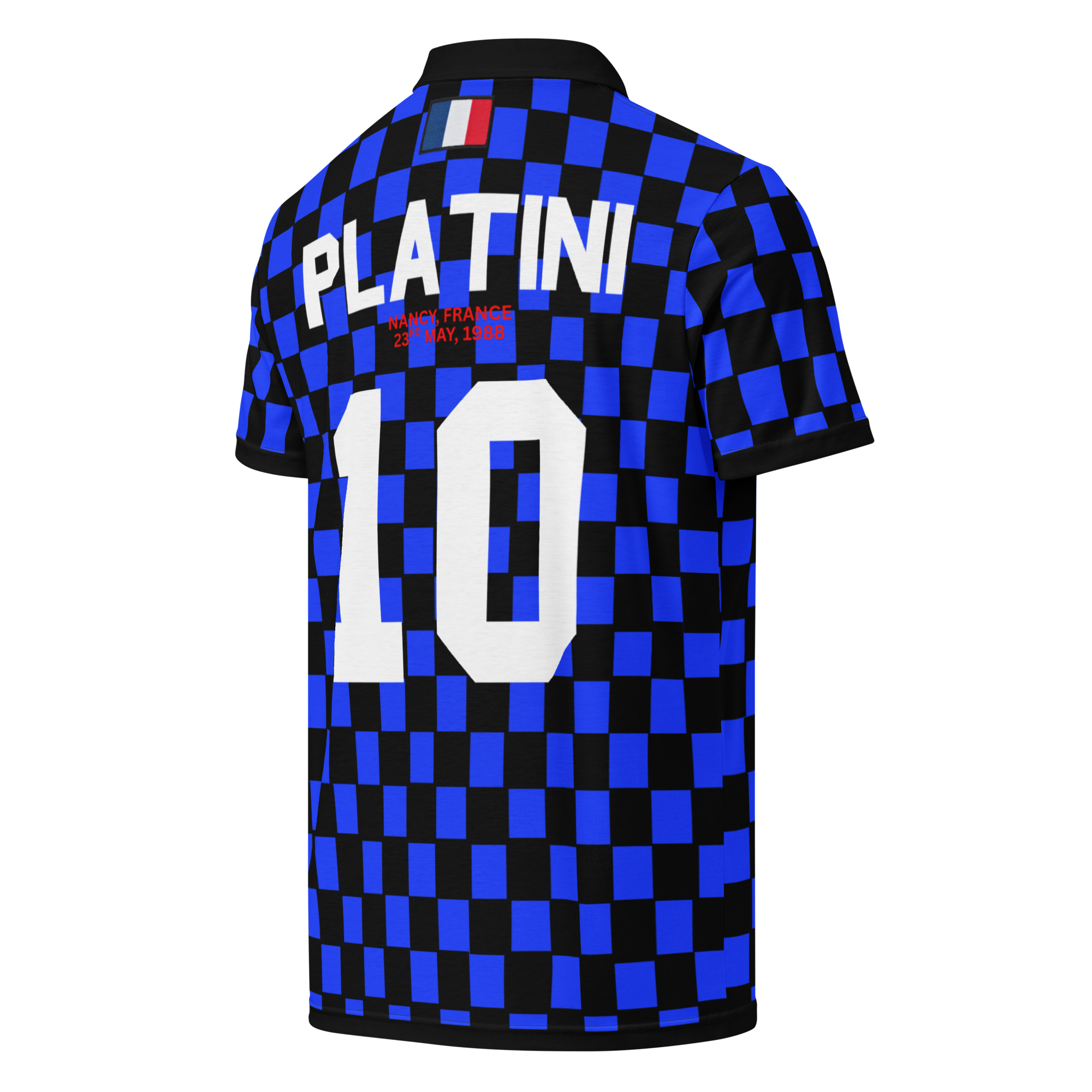 Platini 1988 France 'No Drug' Short Sleeve Polo