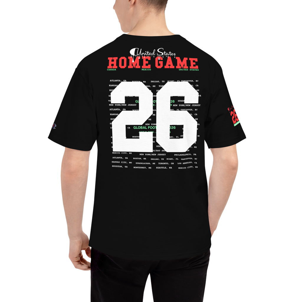 Global Football 2026 USA Flags Tee