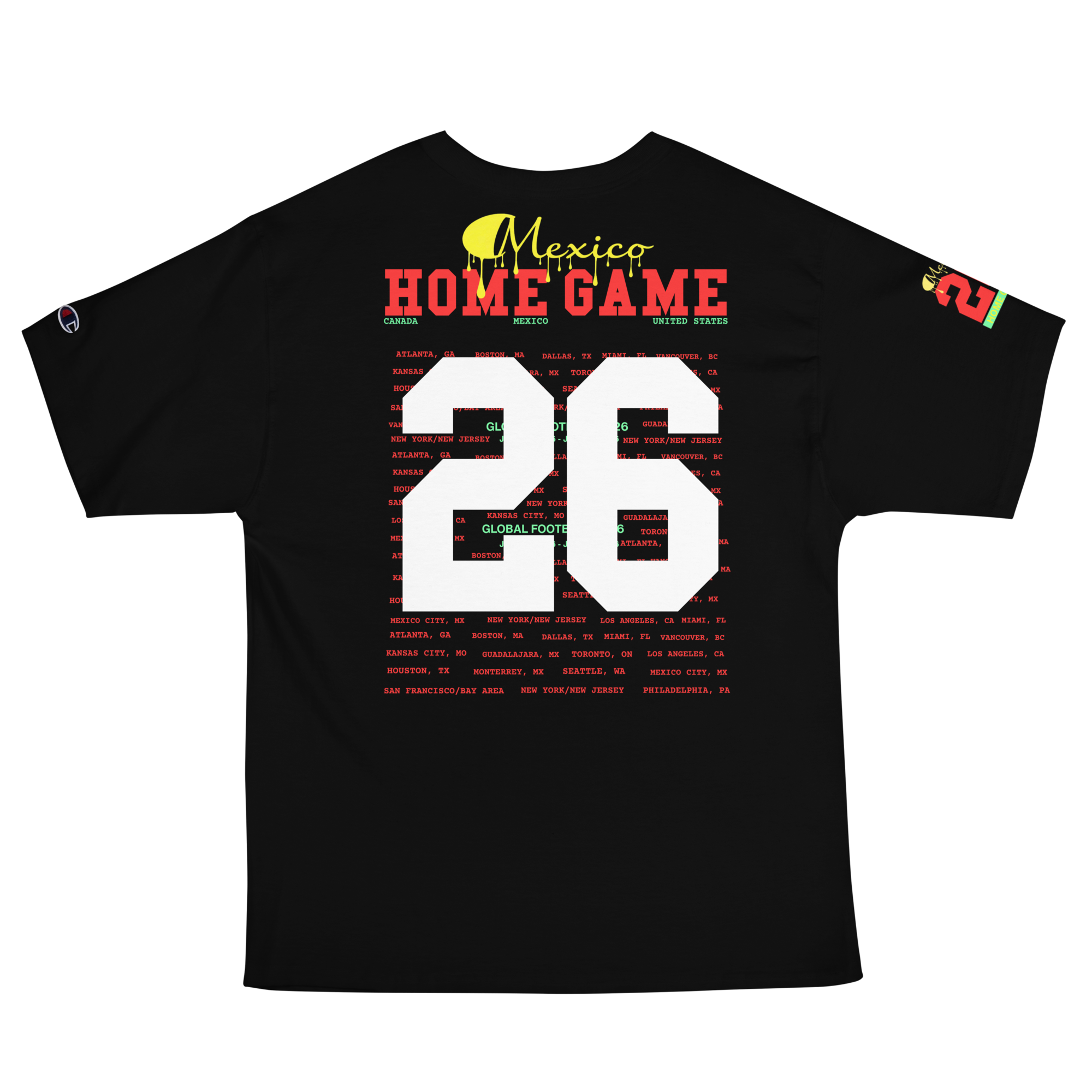 Global Football 2026 Mexico Flag Tee