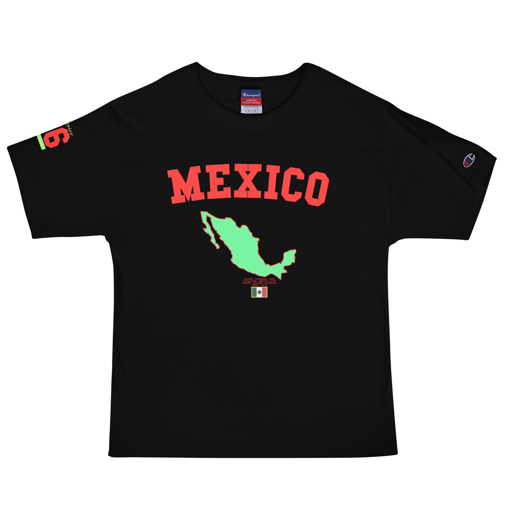 Global Football 2026 Mexico Flag Tee