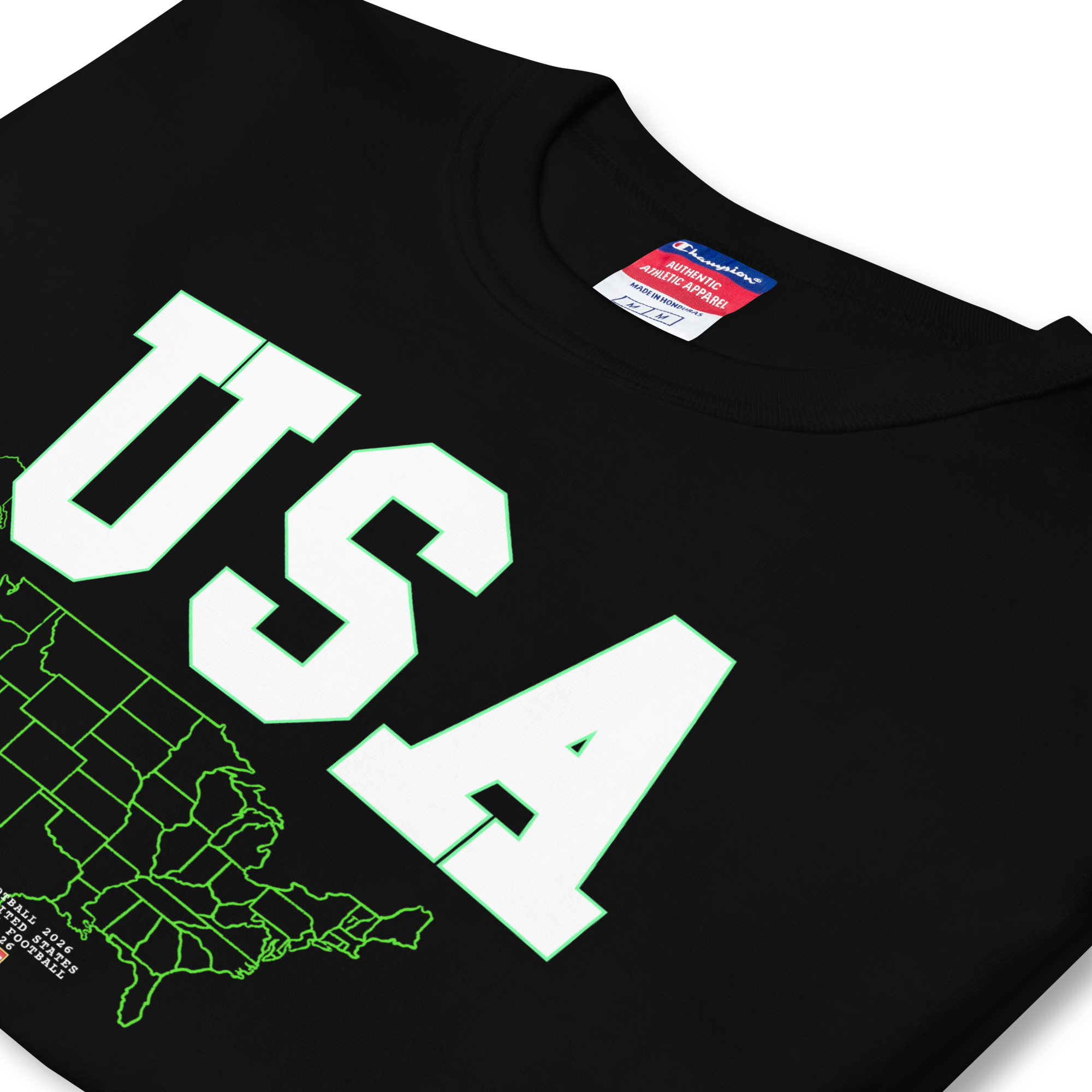 Global Football 2026 USA Flags Tee