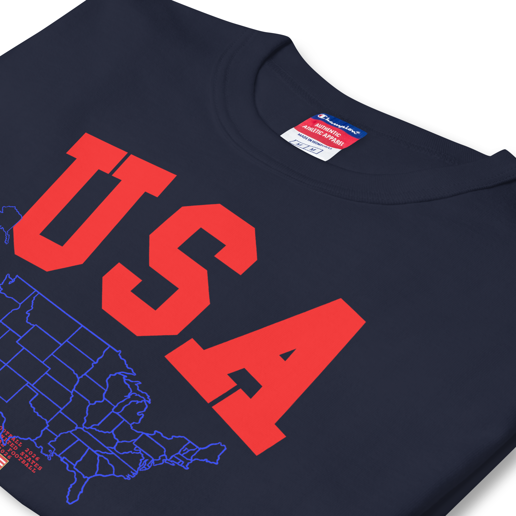 Global Football 2026 USA Flags Tee