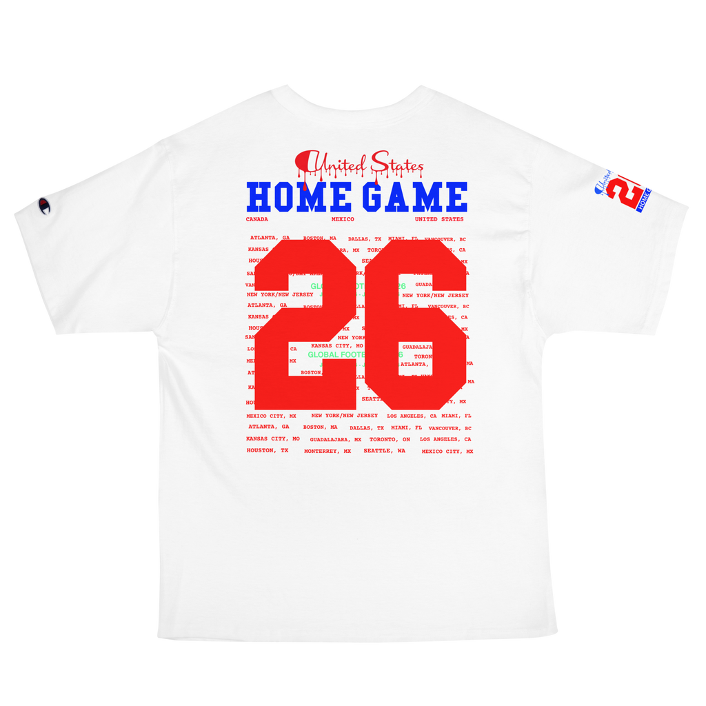 Global Football 2026 USA Flags Tee