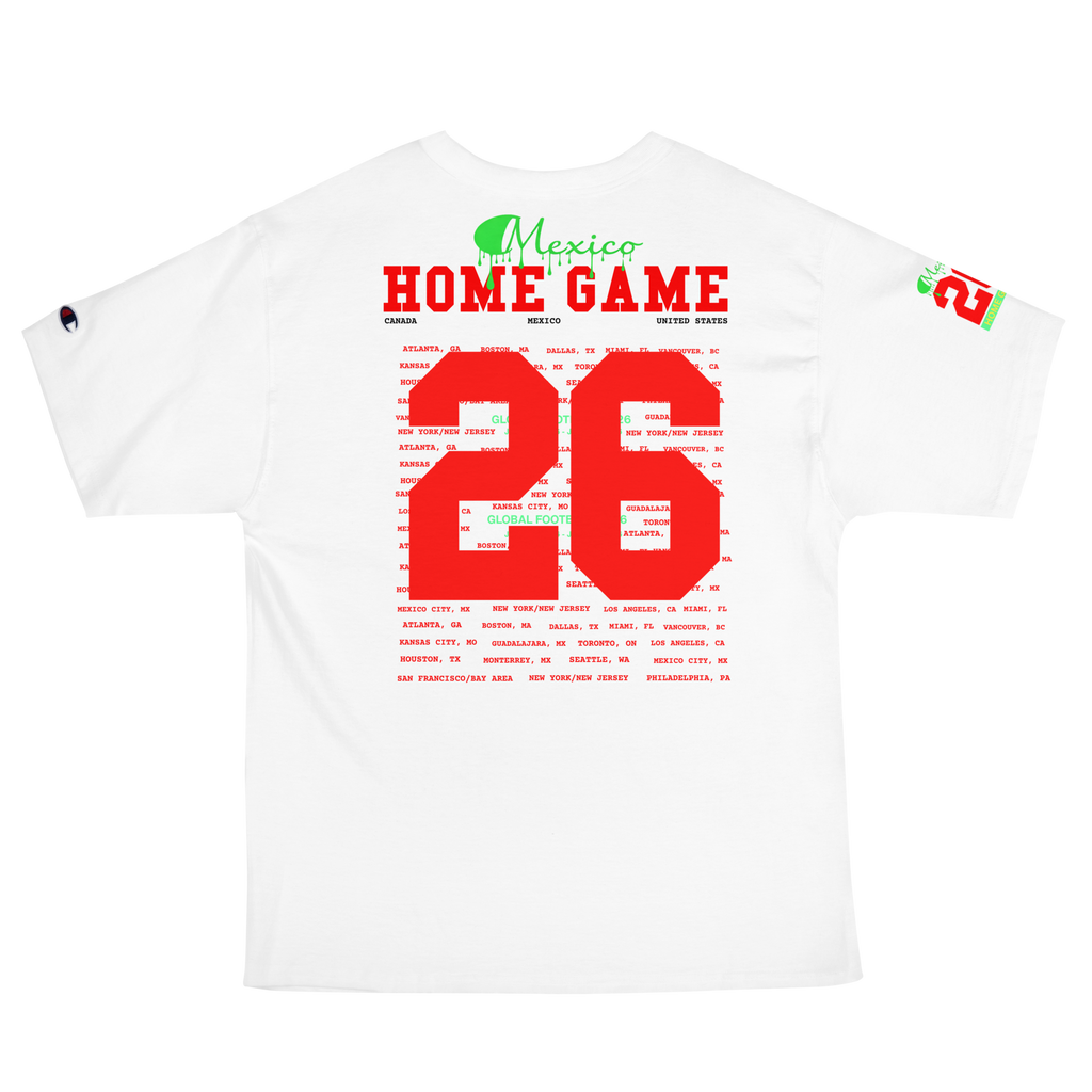 Global Football 2026 Mexico Flag Tee