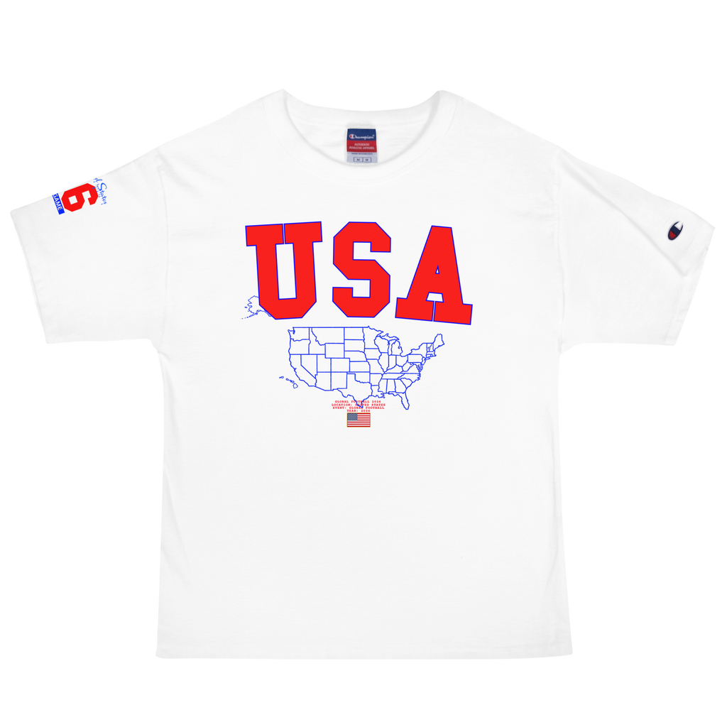Global Football 2026 USA Flags Tee