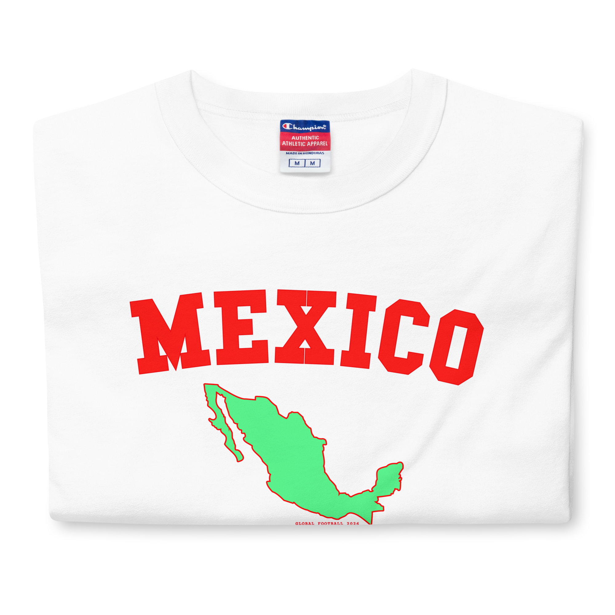 Global Football 2026 Mexico Flag Tee
