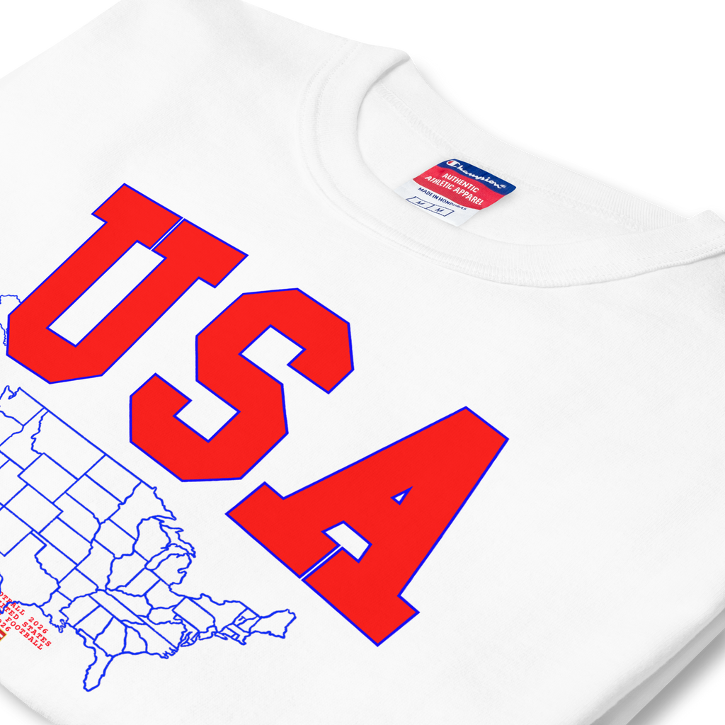 Global Football 2026 USA Flags Tee