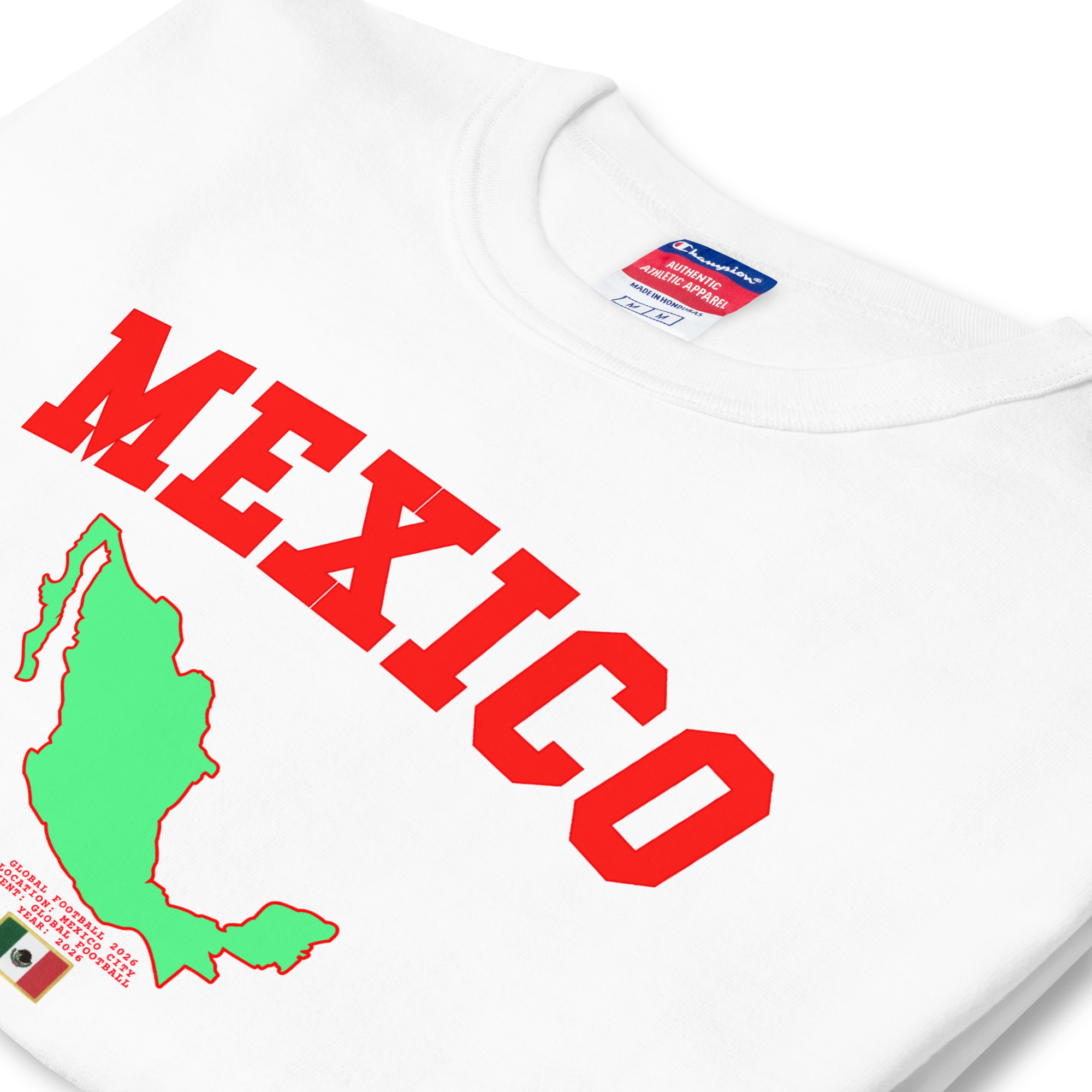 Global Football 2026 Mexico Flag Tee