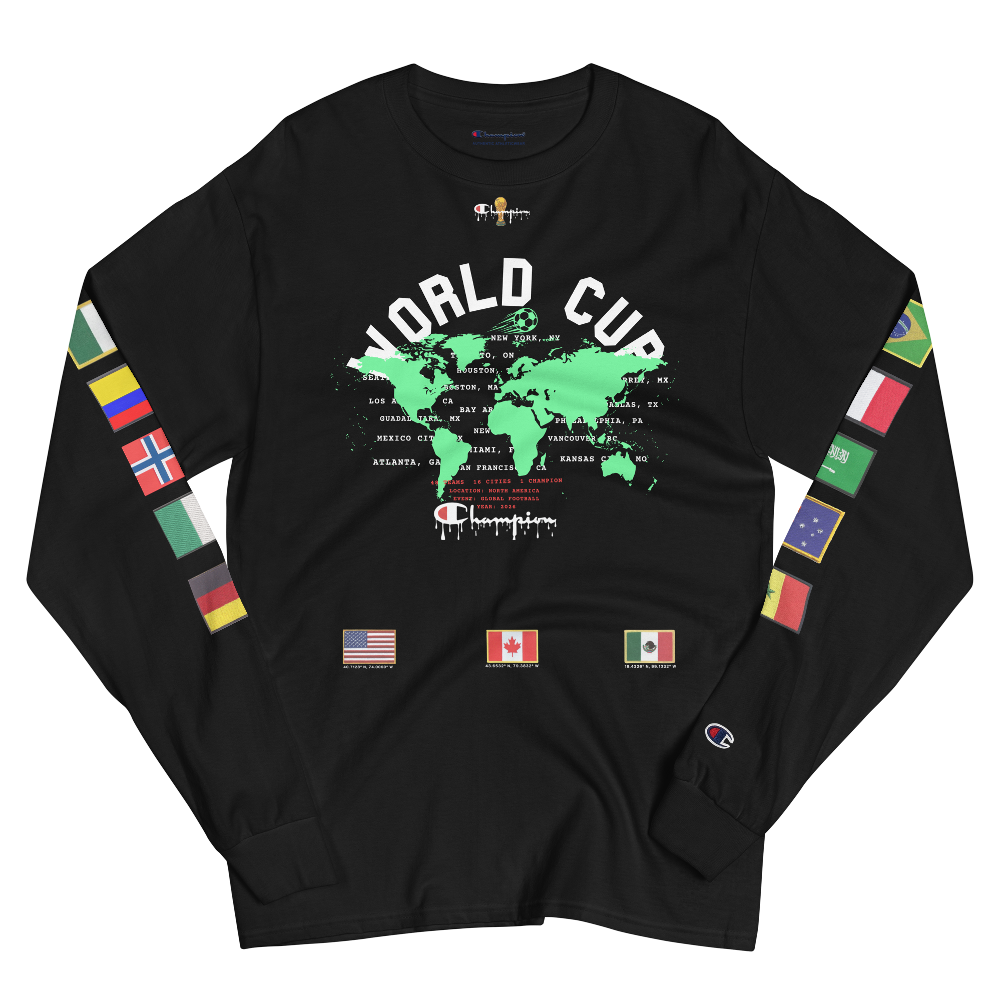 2026 Global Flags World Cup Champion Long Sleeve