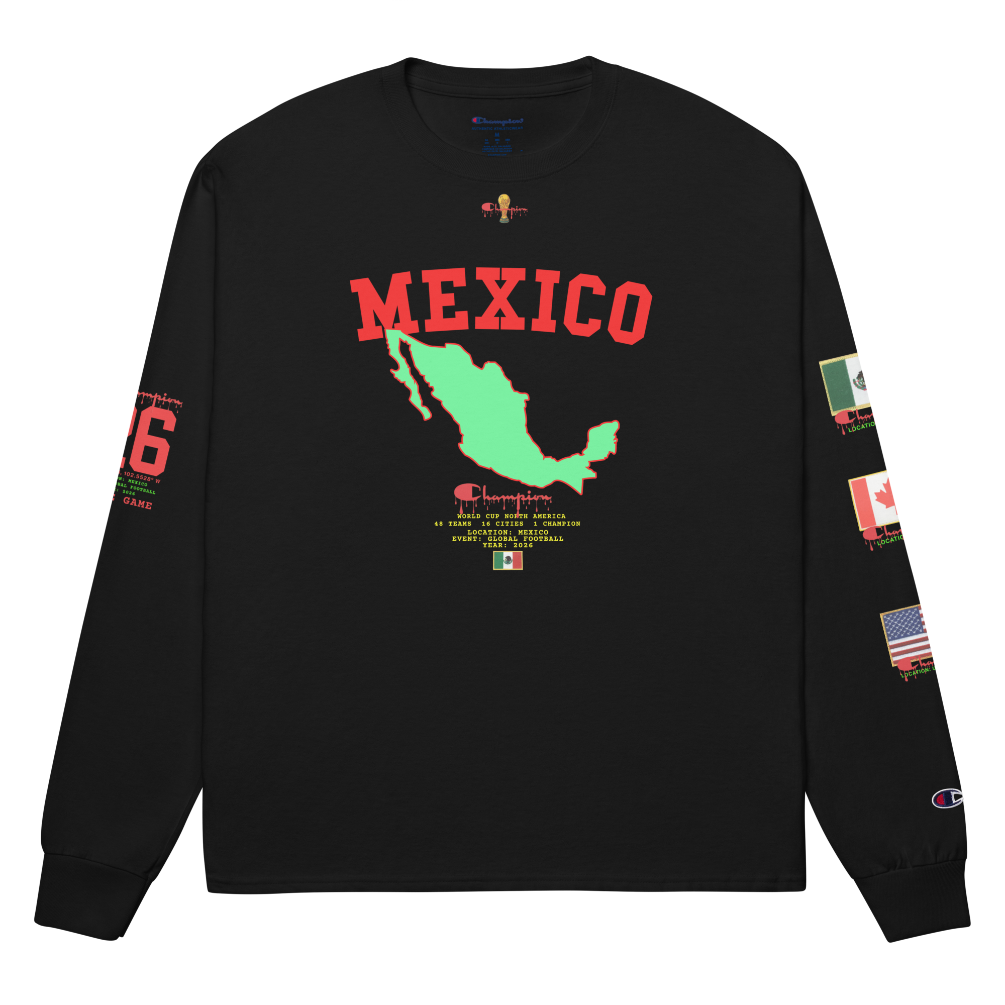 MEXICO Champion World Cup Flag Long Sleeve