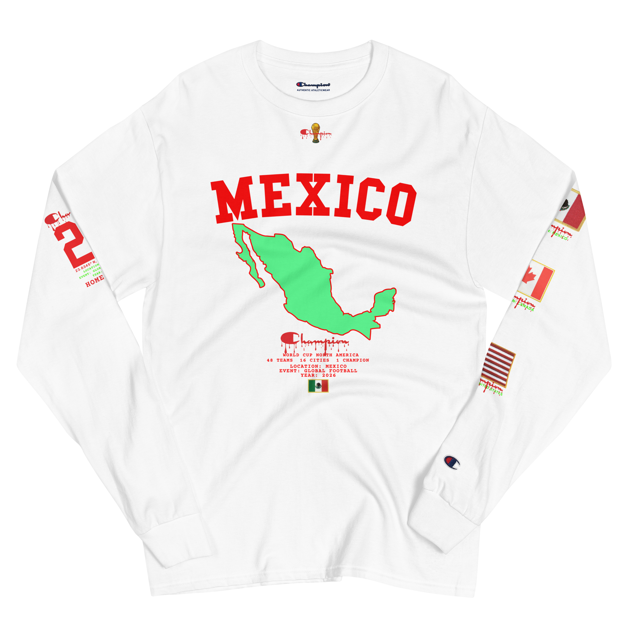 MEXICO Champion World Cup Flag Long Sleeve