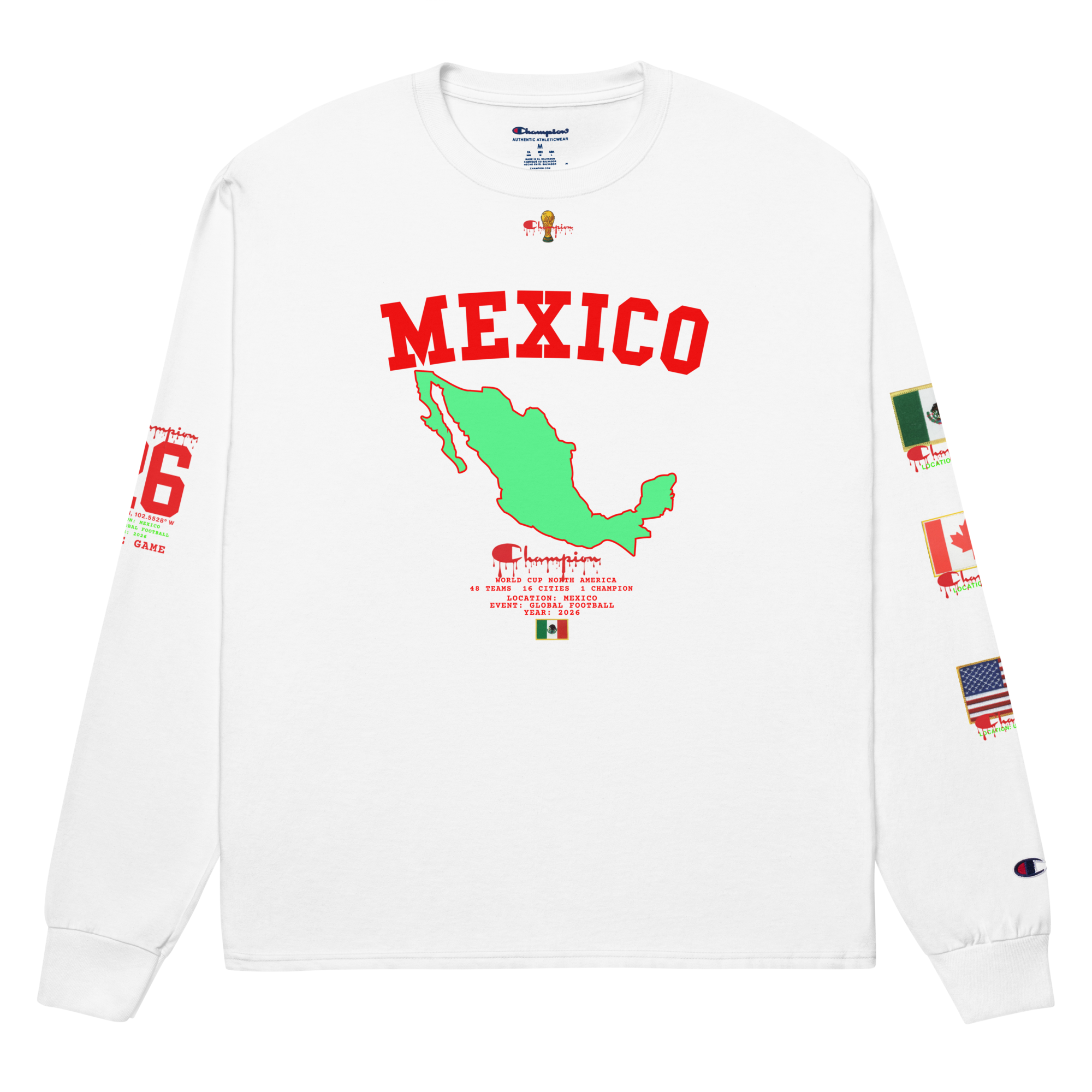 MEXICO Champion World Cup Flag Long Sleeve
