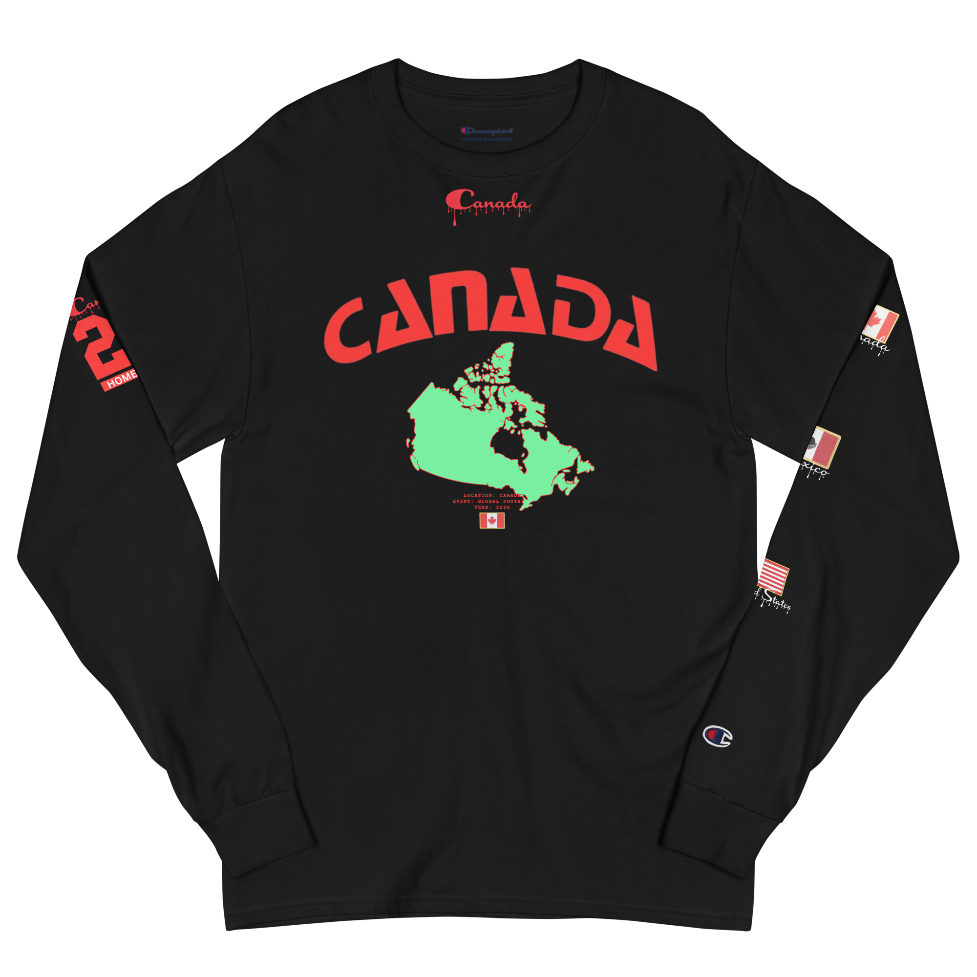 Canada 2026 Global Football Flag Long Sleeve