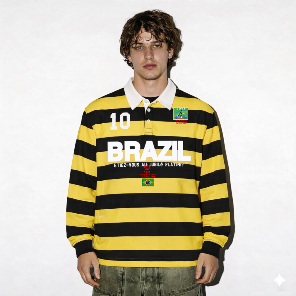 Pele 'No Drug' 1988 Brazil Rugby Polo